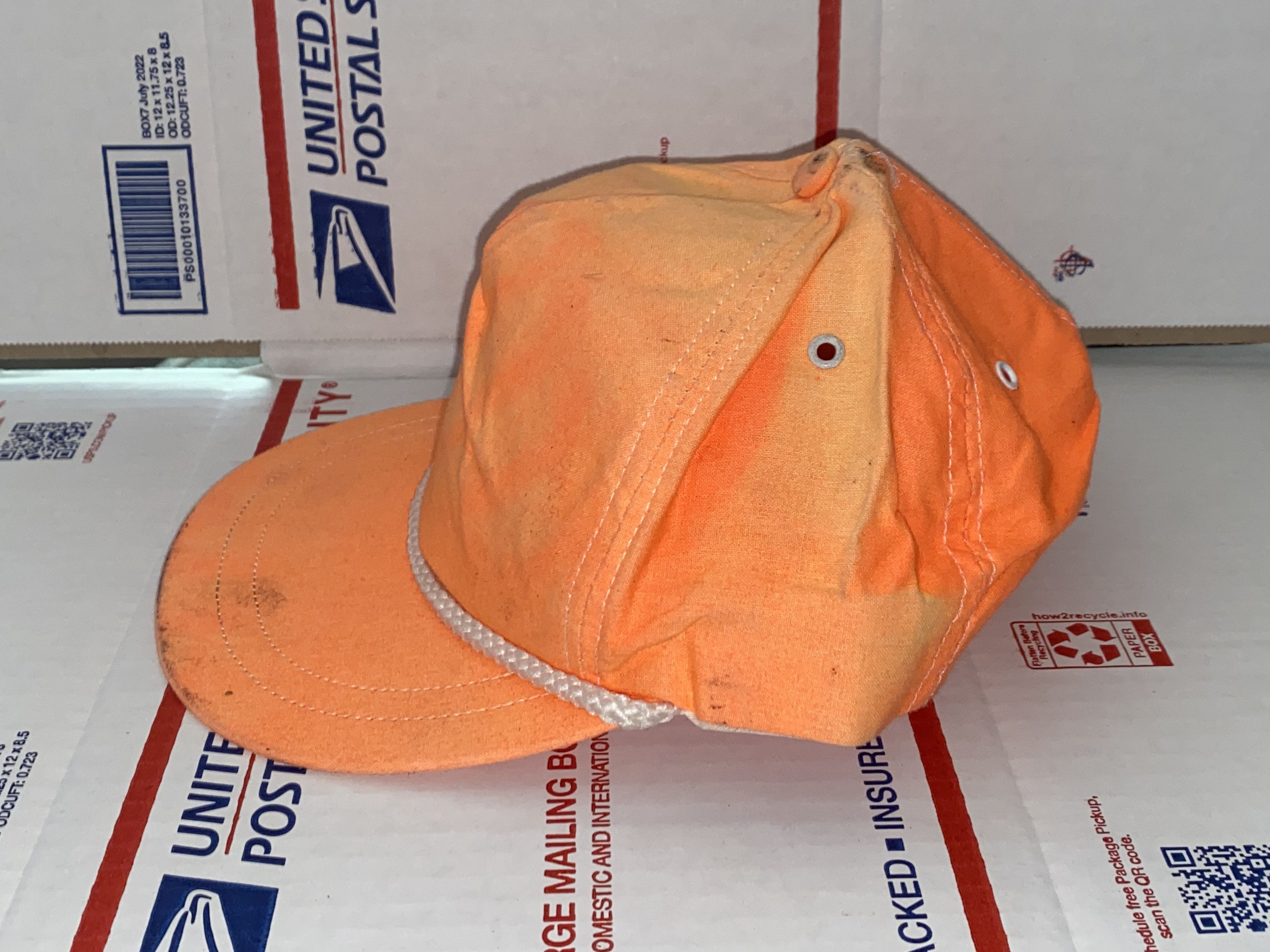 Vintage vintage orange Rope Trucker style Snapback Hat Cap 80s 90s Size ONE SIZE - 4 Thumbnail