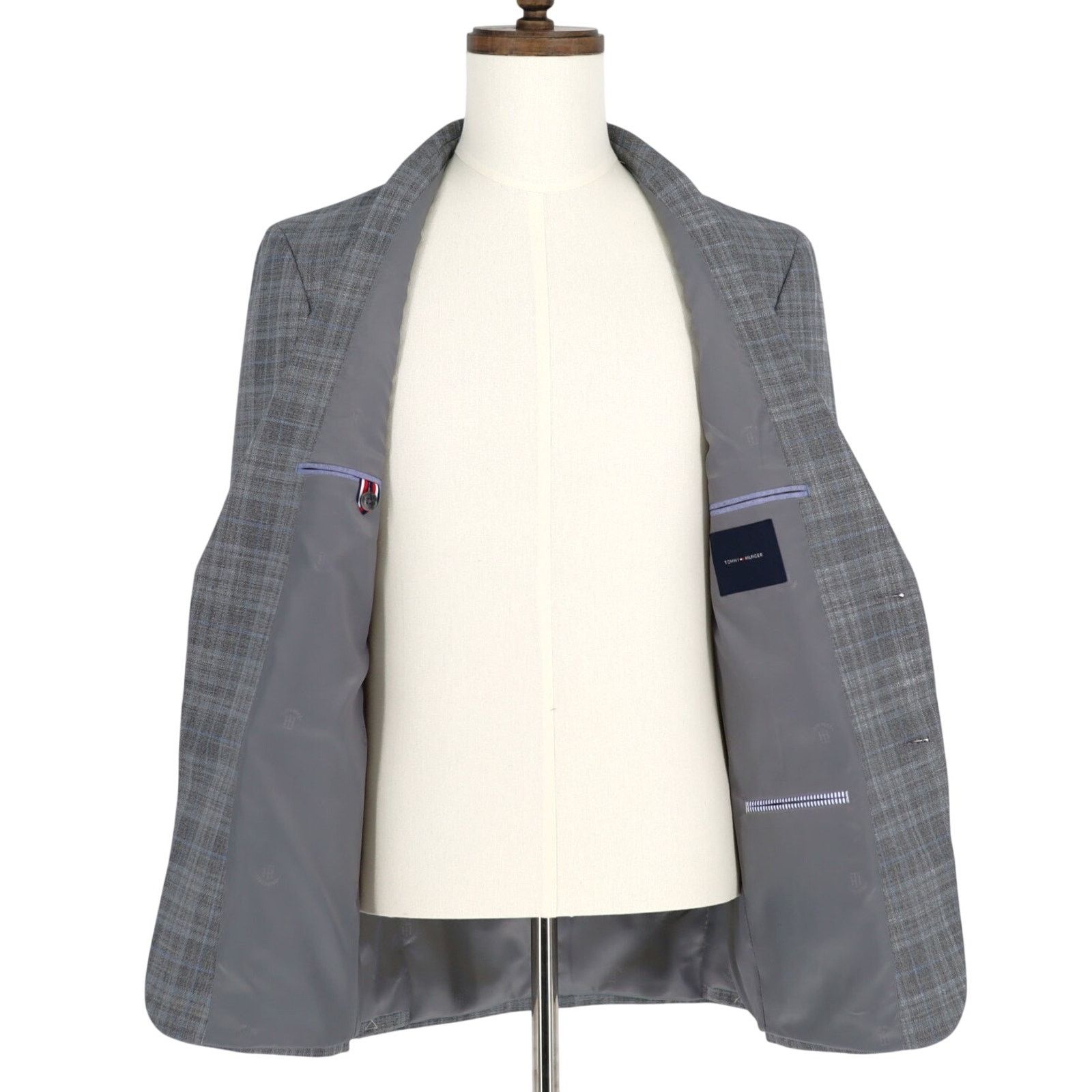 Tommy Hilfiger Tommy Hilfiger Men's Grey Check Conrad Suit Blazer Size 38R Size 38R - 5 Thumbnail