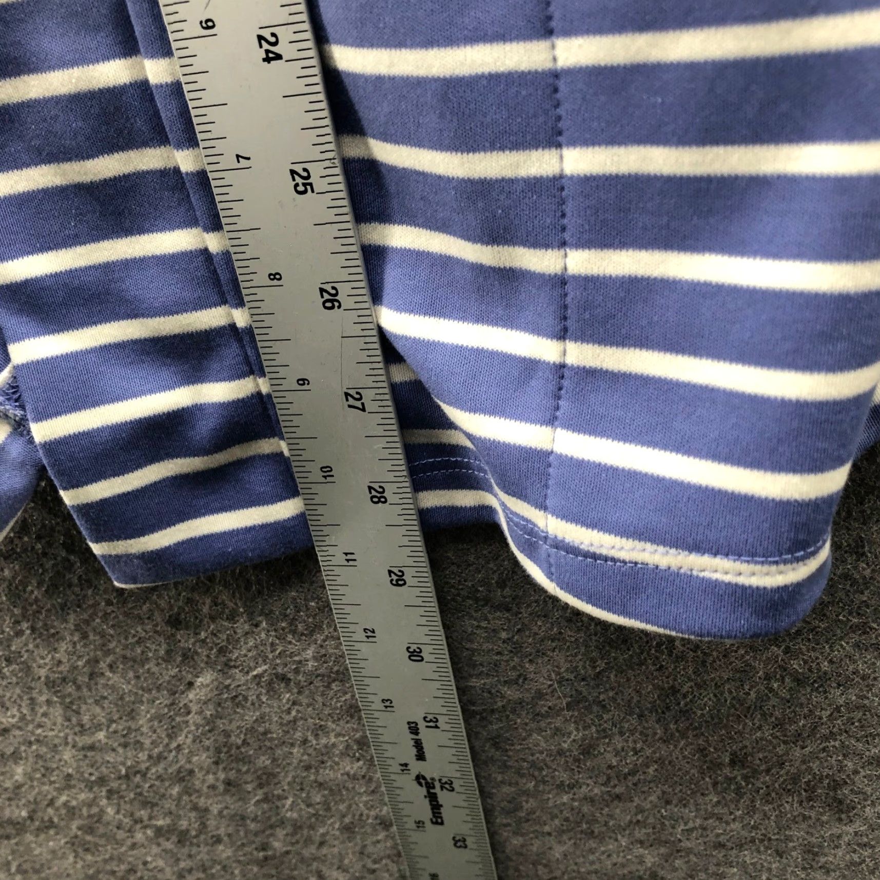Vintage LL Bean Supima Cotton Cardigan Womens M Blue White Striped Open Front Lightweight Pockets Open Front Casual Travel All Seasons Cardigan Womens/ Girls? Size M / US 6-8 / IT 42-44 - 7 Thumbnail