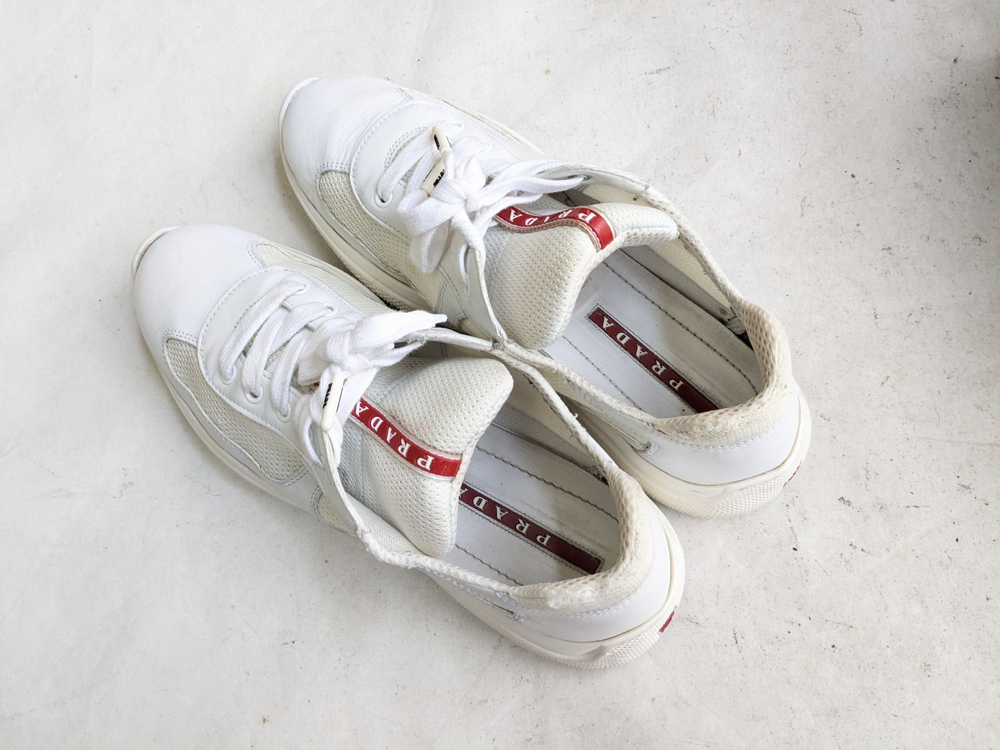 Prada Prada America's Cup White 8 Leather Low Top Size US 8 / EU 41 - 12 Thumbnail