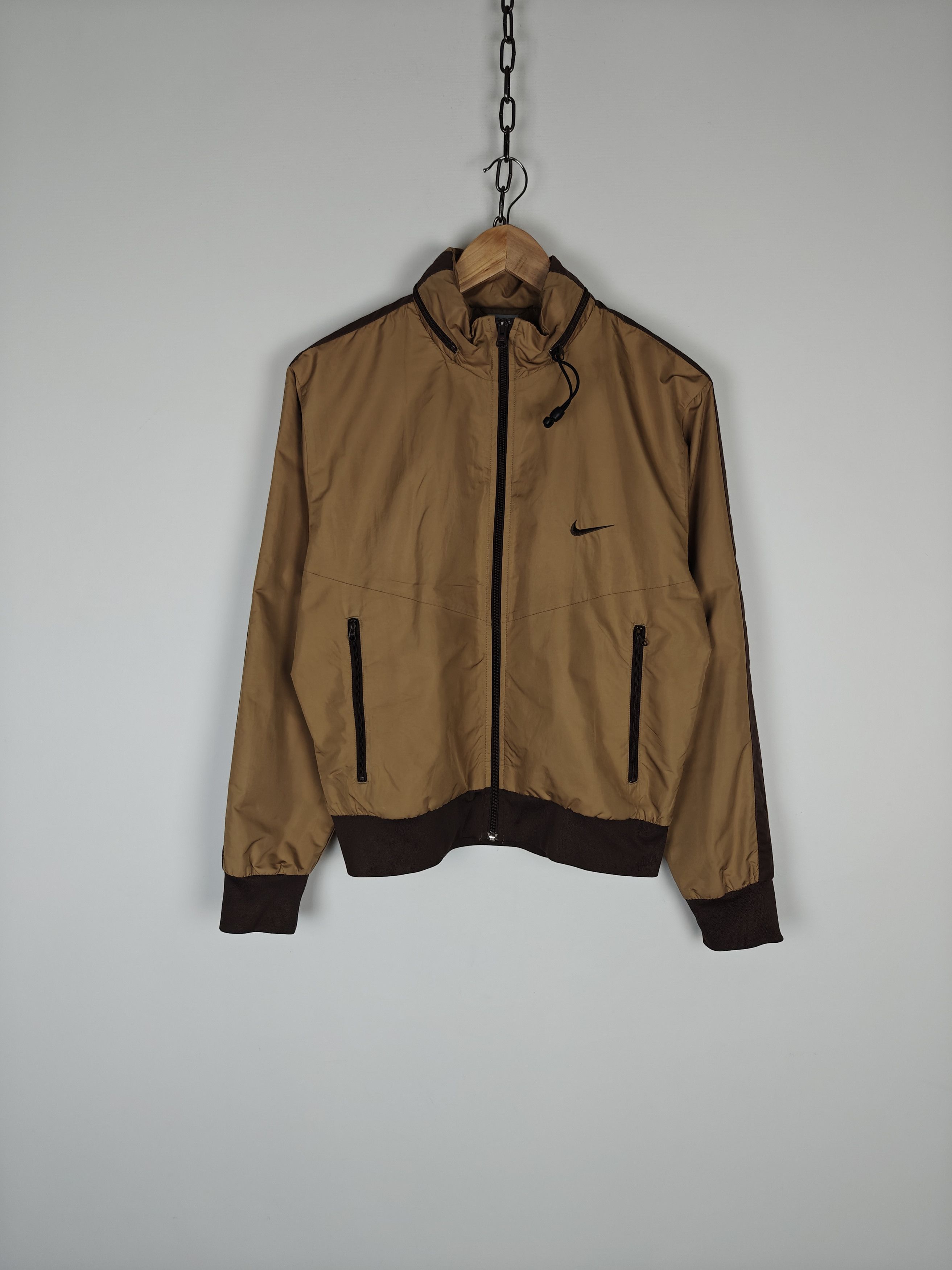 Nike Nike VTG Jacket Zip Hooded Brown size S Size US S / EU 44-46 / 1 - 2 Thumbnail