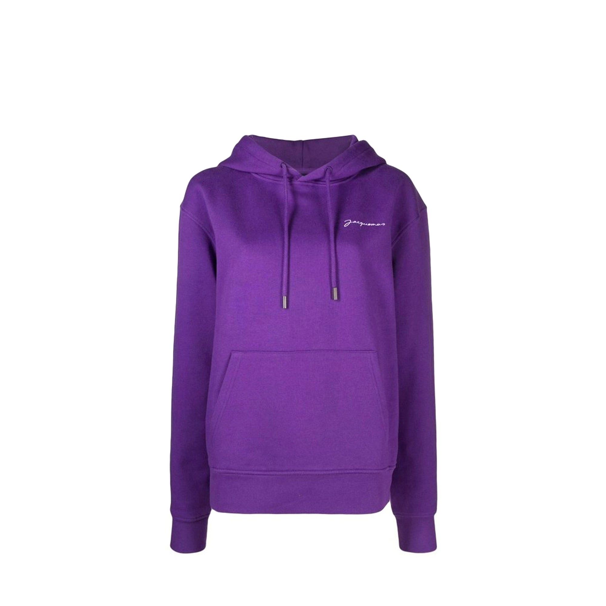 Jacquemus JACQUEMUS - Jacquemus embroidered sweatshirt in purple cotton (S) Size S / US 4 / IT 40 - 1 Thumbnail