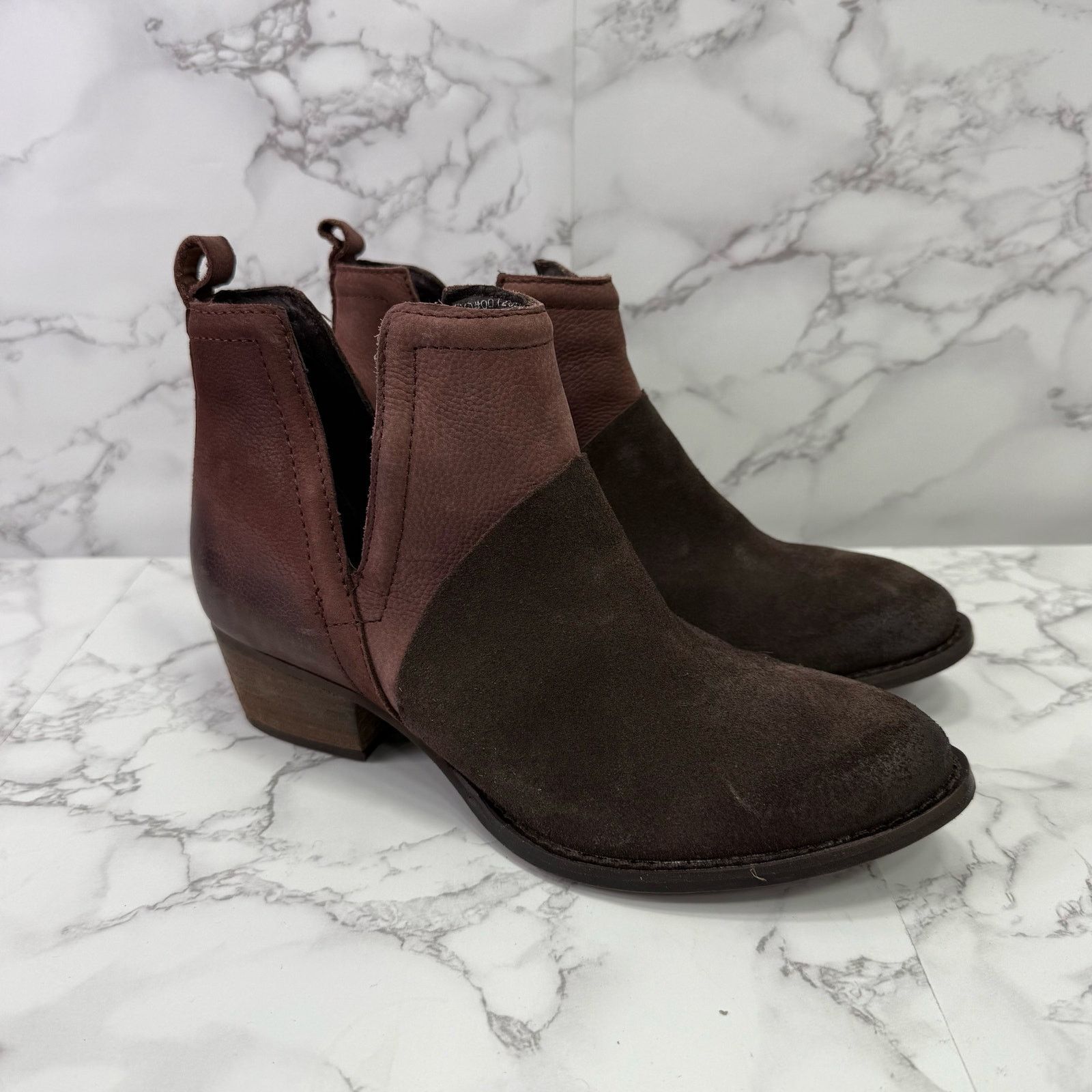 Other Journee Women's Leather Boots sz 8 Cut Out Ankle #M125 Size US 8 / IT 38 - 1 Thumbnail
