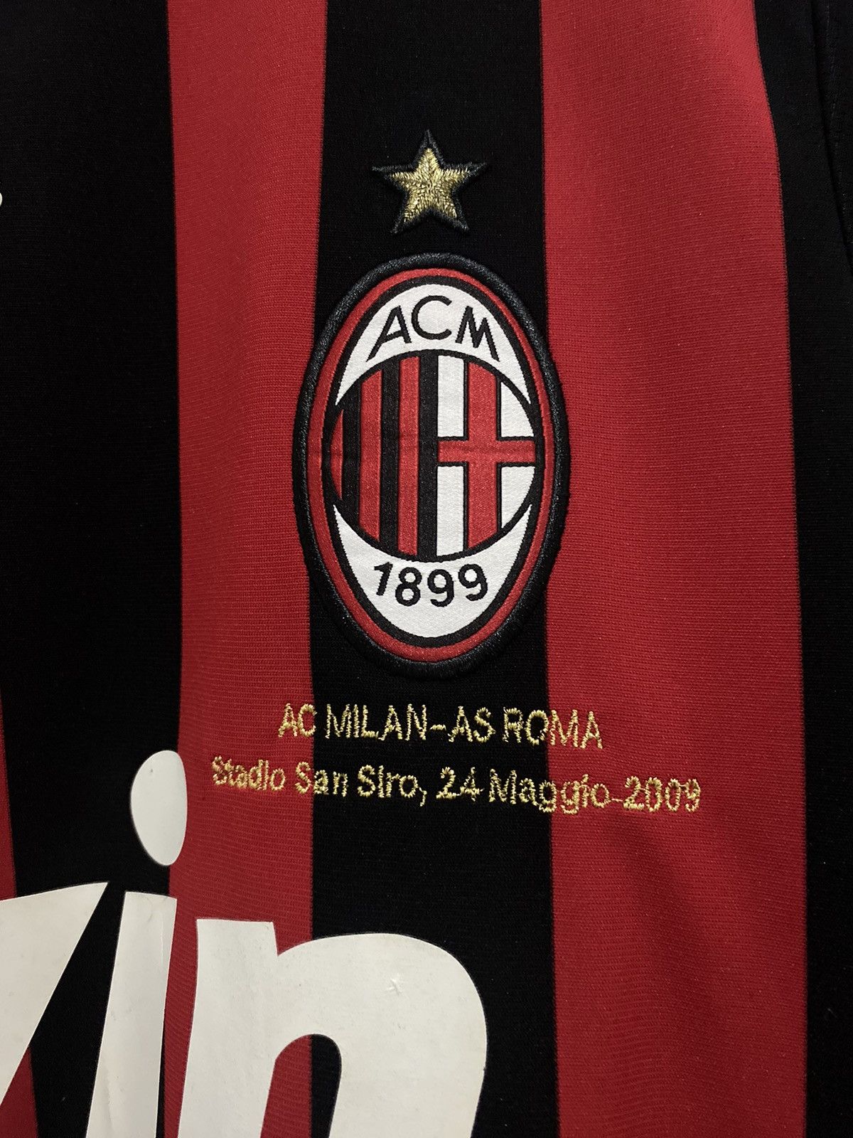 Adidas Maldini Sign In AC Milan 2009 Player Issue Soccer Jersey Size US XL / EU 56 / 4 - 12 Thumbnail