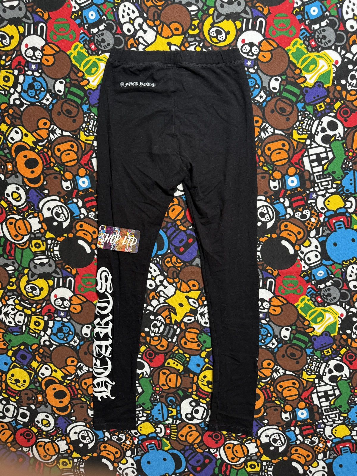 Chrome Hearts Chrome Hearts Black Horseshoe Logo Leggings Size 26" / US 2 / IT 38 - 10 Thumbnail