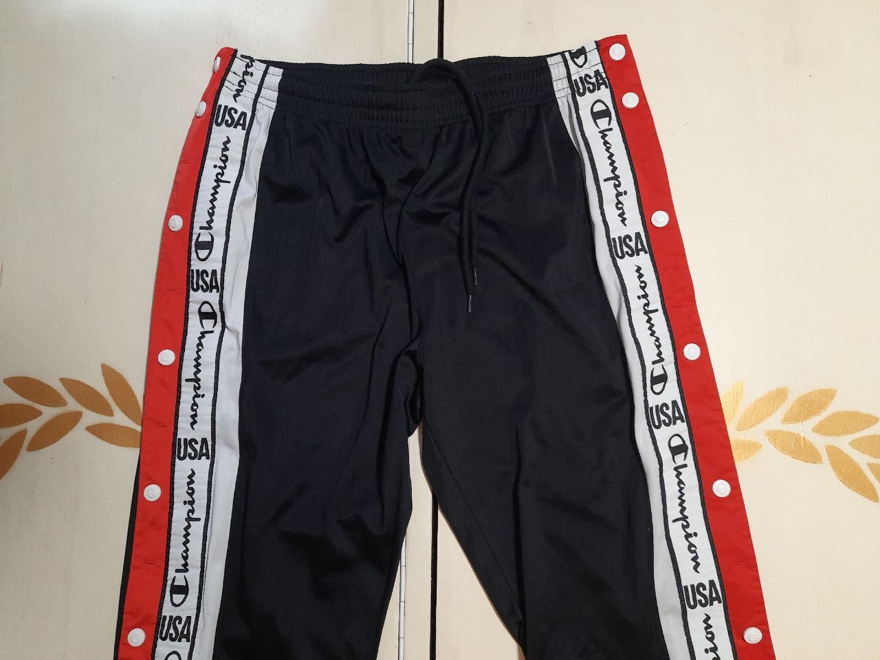 Champion × Vintage Champion Full Snap Button Track Pants 90's Vintage Size US 34 / EU 50 - 4 Thumbnail