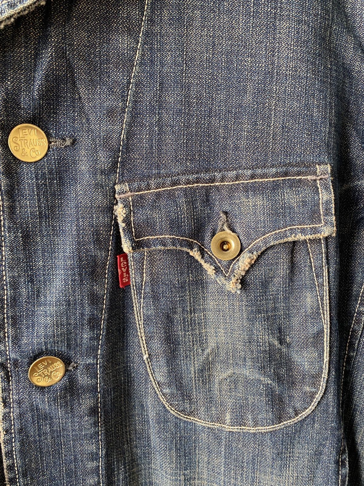 Levi's × Levi's Vintage Clothing × Vintage 2000s - Levi’s Redloop Workwear Design Denim Jacket Size US L / EU 52-54 / 3 - 6 Thumbnail