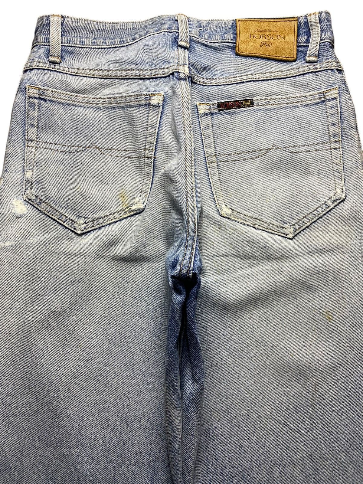 Vintage Vintage Bobson Pro 600 Japan Faded Wash Distressed Jeans Size US 28 / EU 44 - 4 Thumbnail