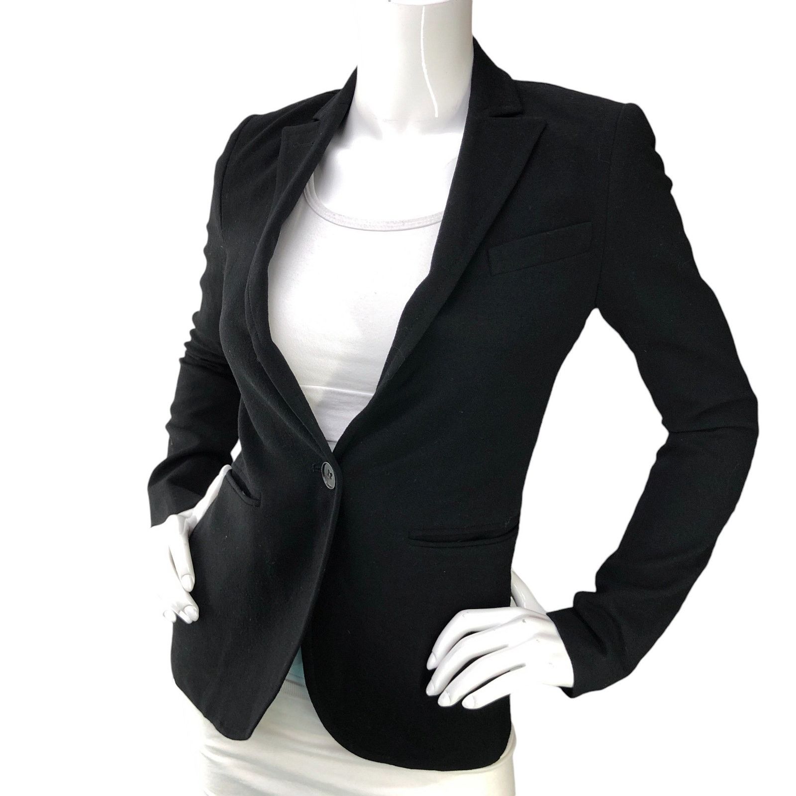 Theory Theory Women Size 0 Blazer Single Breasted Vintage Black Size XS / US 0-2 / IT 36-38 - 1 Thumbnail