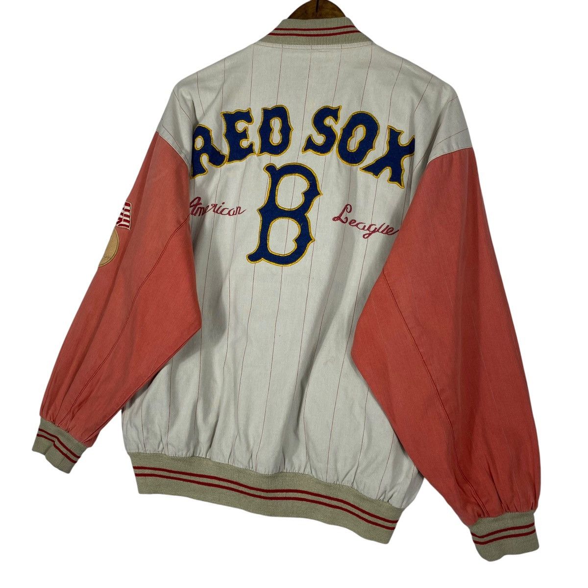 MLB Vintage 90s Boston Red Sox Reversible Bomber Jacket Size US S / EU 44-46 / 1 - 7 Thumbnail