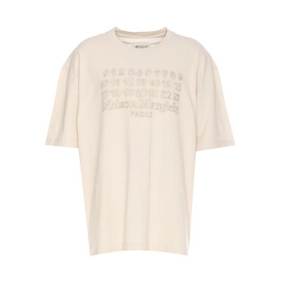 MAISON MARGIELA｜ (S50GC0716 S24567 969) Number Logo Cotton T-Shirt - Washed Black – Feature