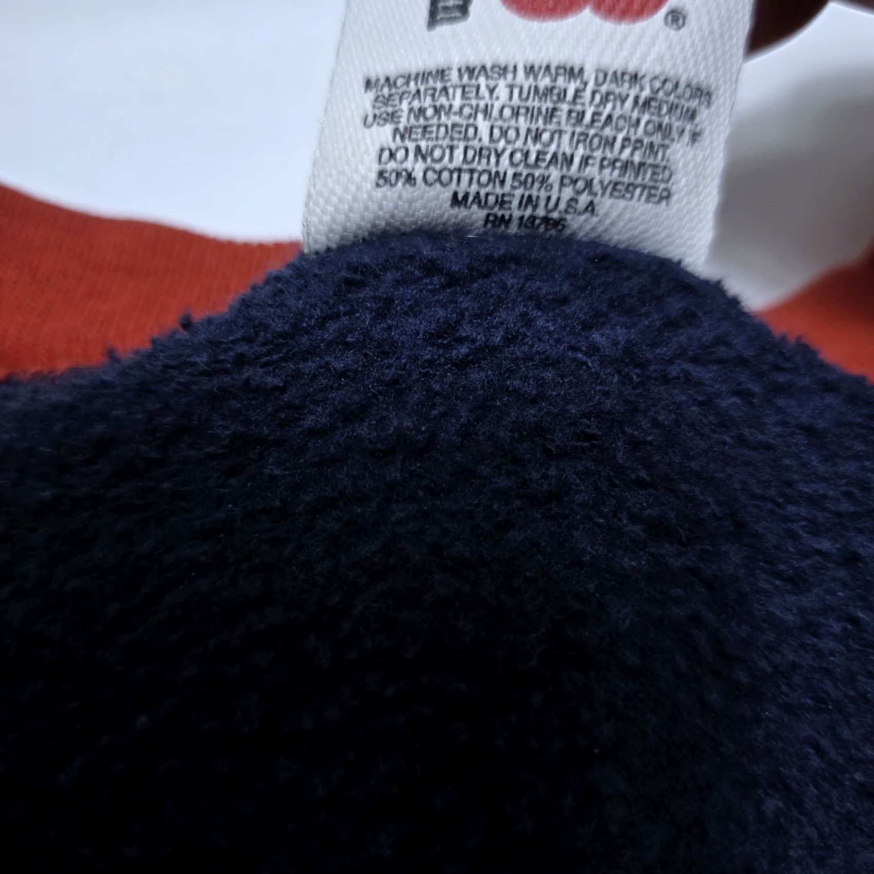Wilson VINTAGE Wilson Sweatshirt Crewneck Blue 2XL Mens Heavyweight Made In USA 90s Small dot on sleeve Size US XXL / EU 58 / 5 - 7 Thumbnail