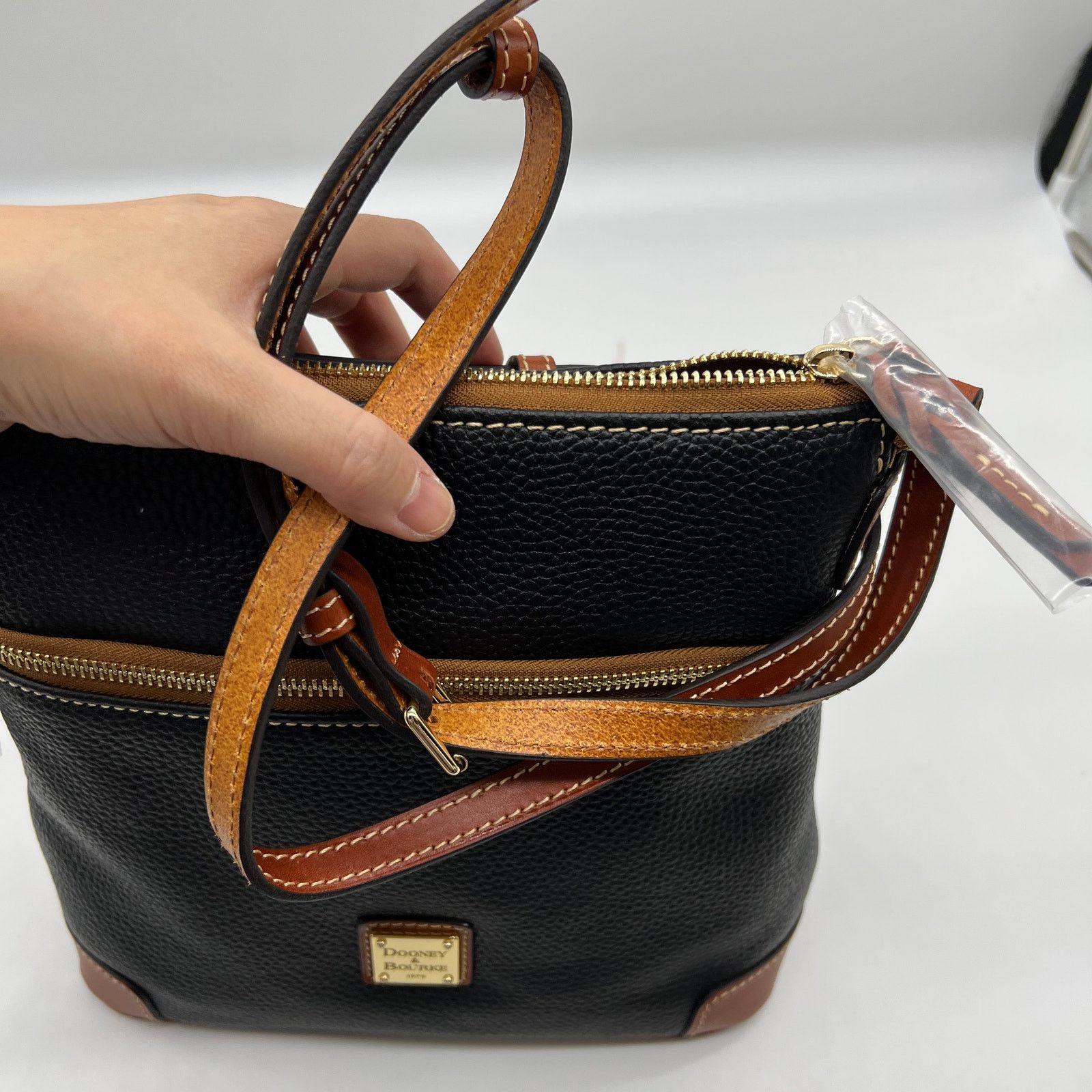 Dooney & Bourke Dooney & Bourke Pebble Leather Crossbody Purse Black Size ONE SIZE - 12 Thumbnail
