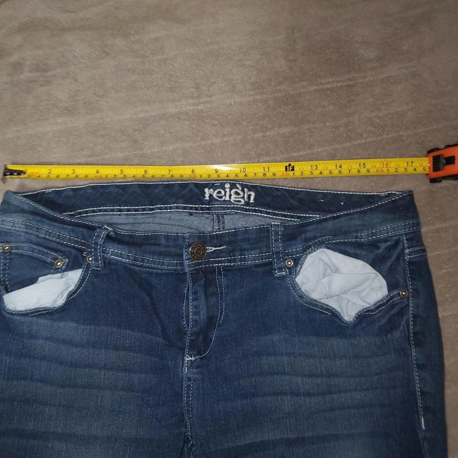 Reigning Champ Reign Women's Blue and Navy Jeans Size 34" / US 12 / IT 48 - 5 Thumbnail
