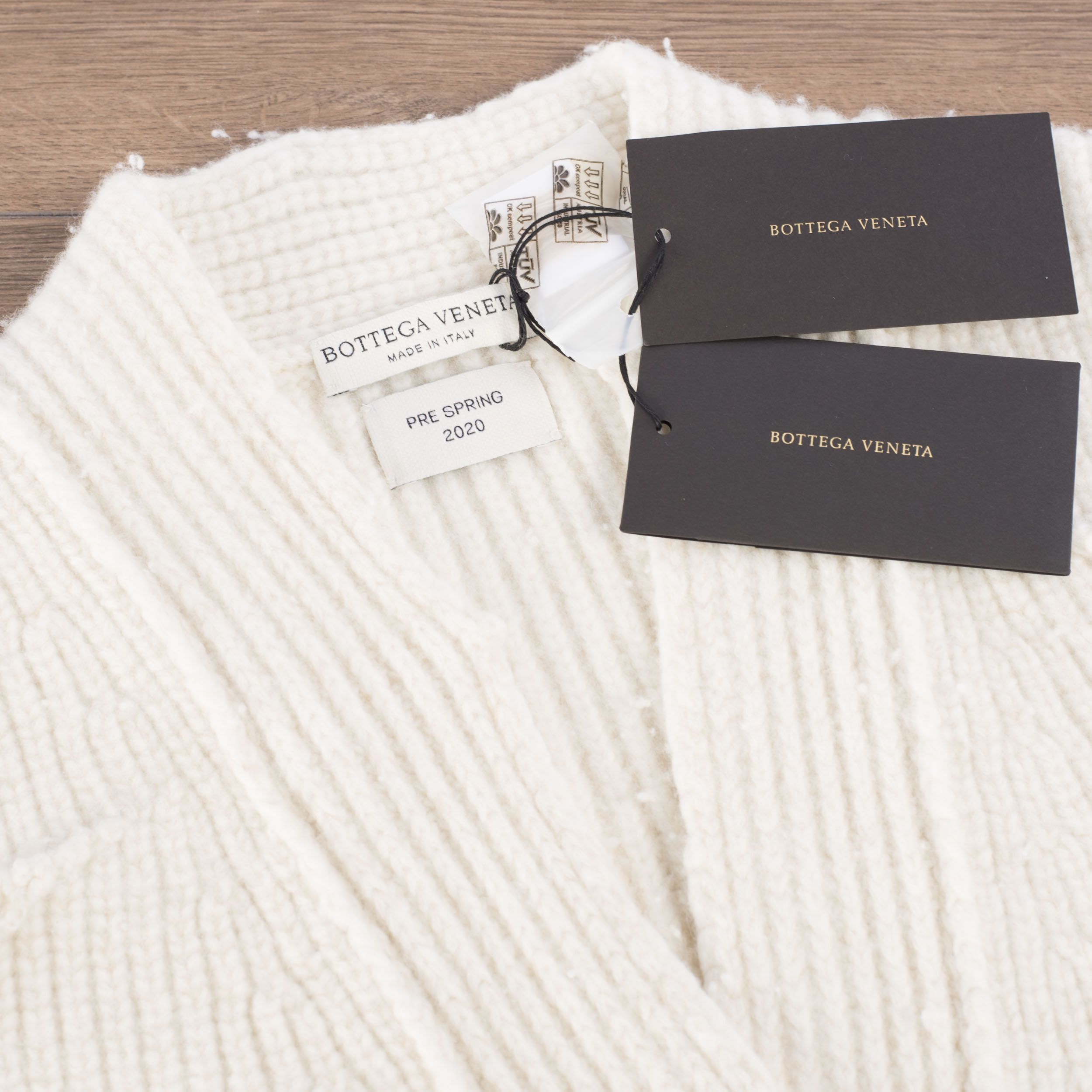 Bottega Veneta Oversized Cardigan in Thick Felted Ribbed Knit Cashmere Size XS / US 0-2 / IT 36-38 - 9 Thumbnail
