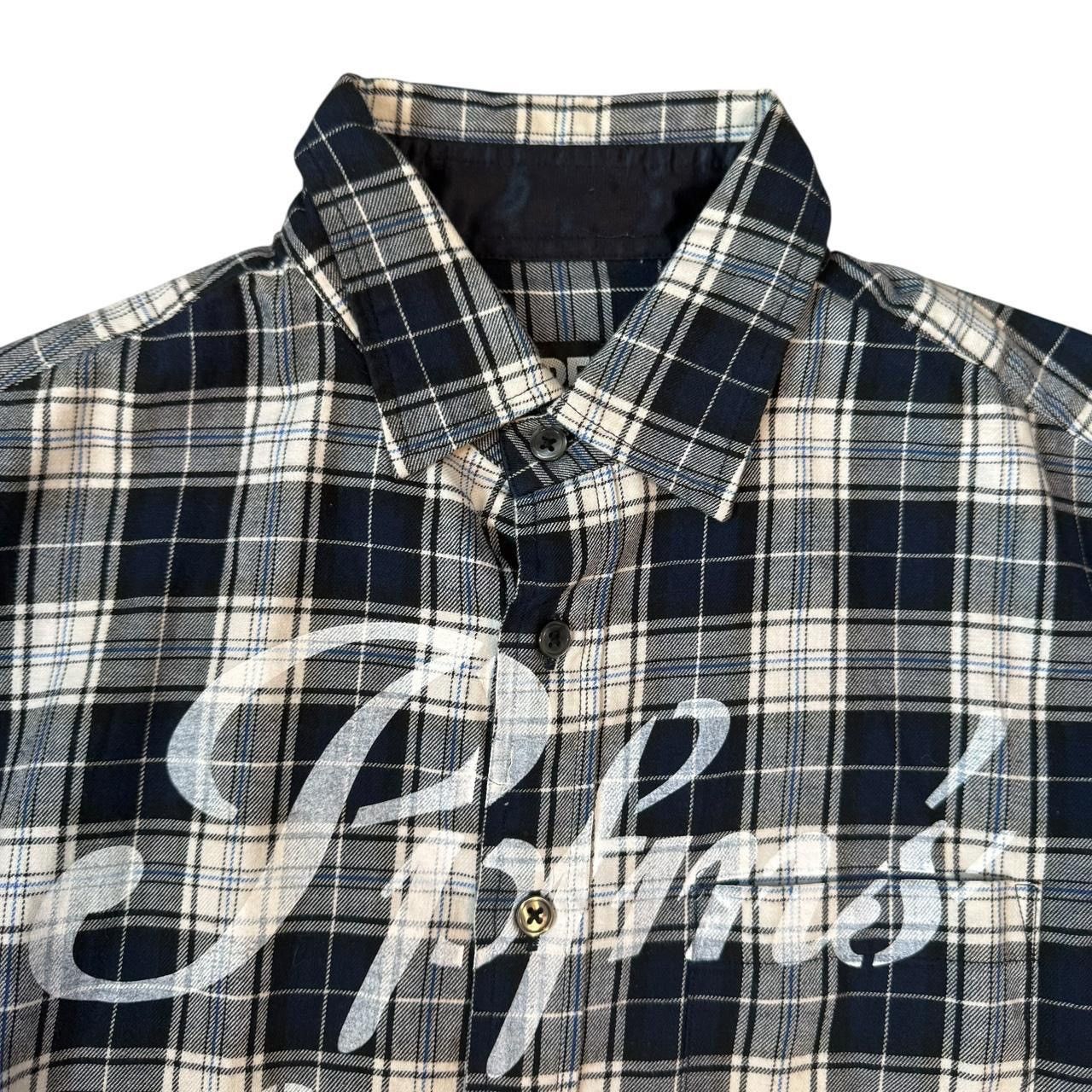 PPFM PPFM Checkered Flannel Shirt y2k Navy/Gray Size US M / EU 48-50 / 2 - 5 Thumbnail