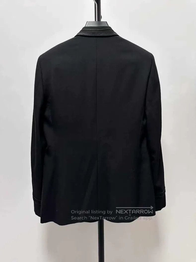 Saint Laurent Paris Saint Laurent Paris Solid Black Court Jacket Size US M / EU 48-50 / 2 - 2 Thumbnail