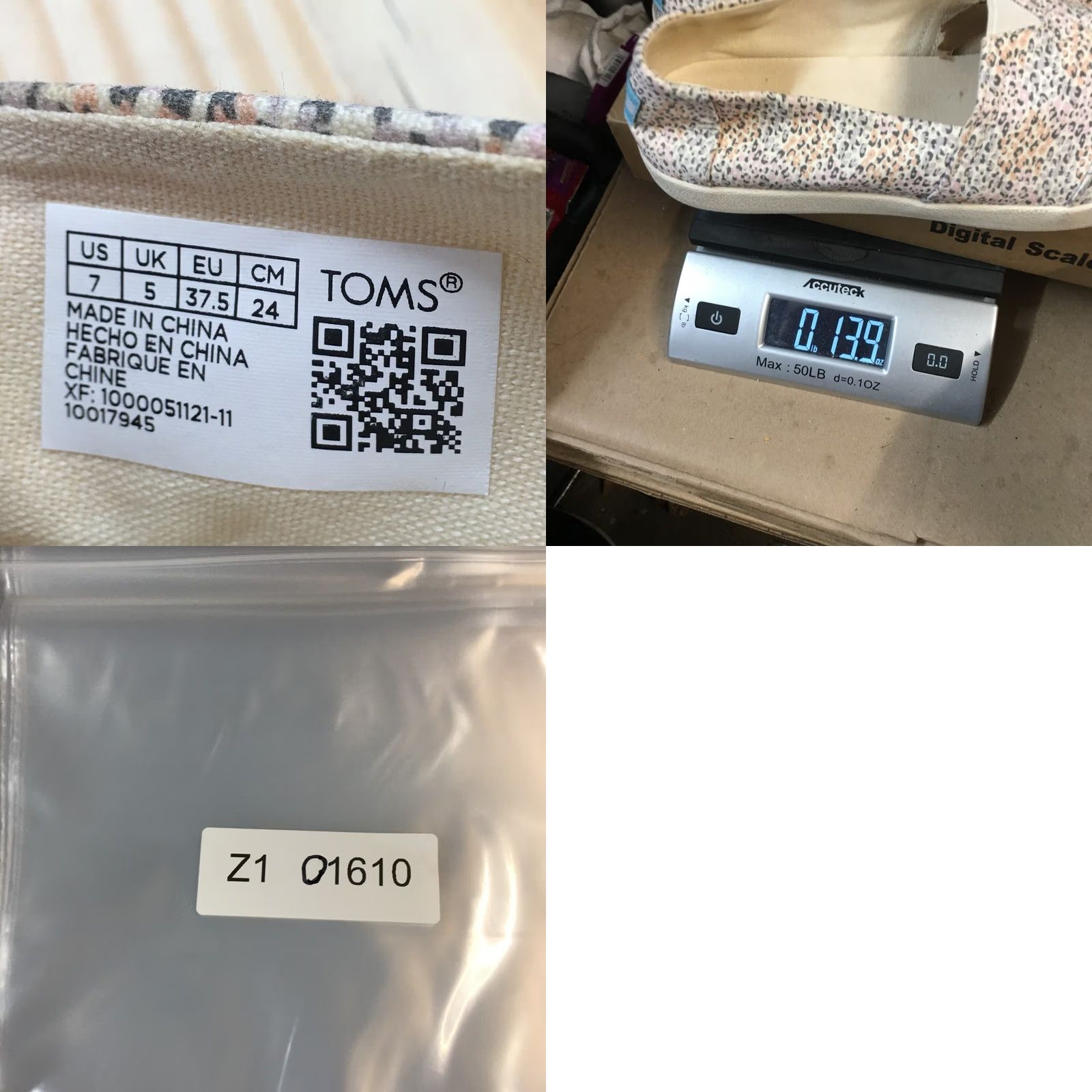 Toms TOMS Shoes Womens 7 Avalon Slip On Multicolor Comfort Casual Low Top Flat 10017945 Size M / US 6-8 / IT 42-44 - 9 Thumbnail