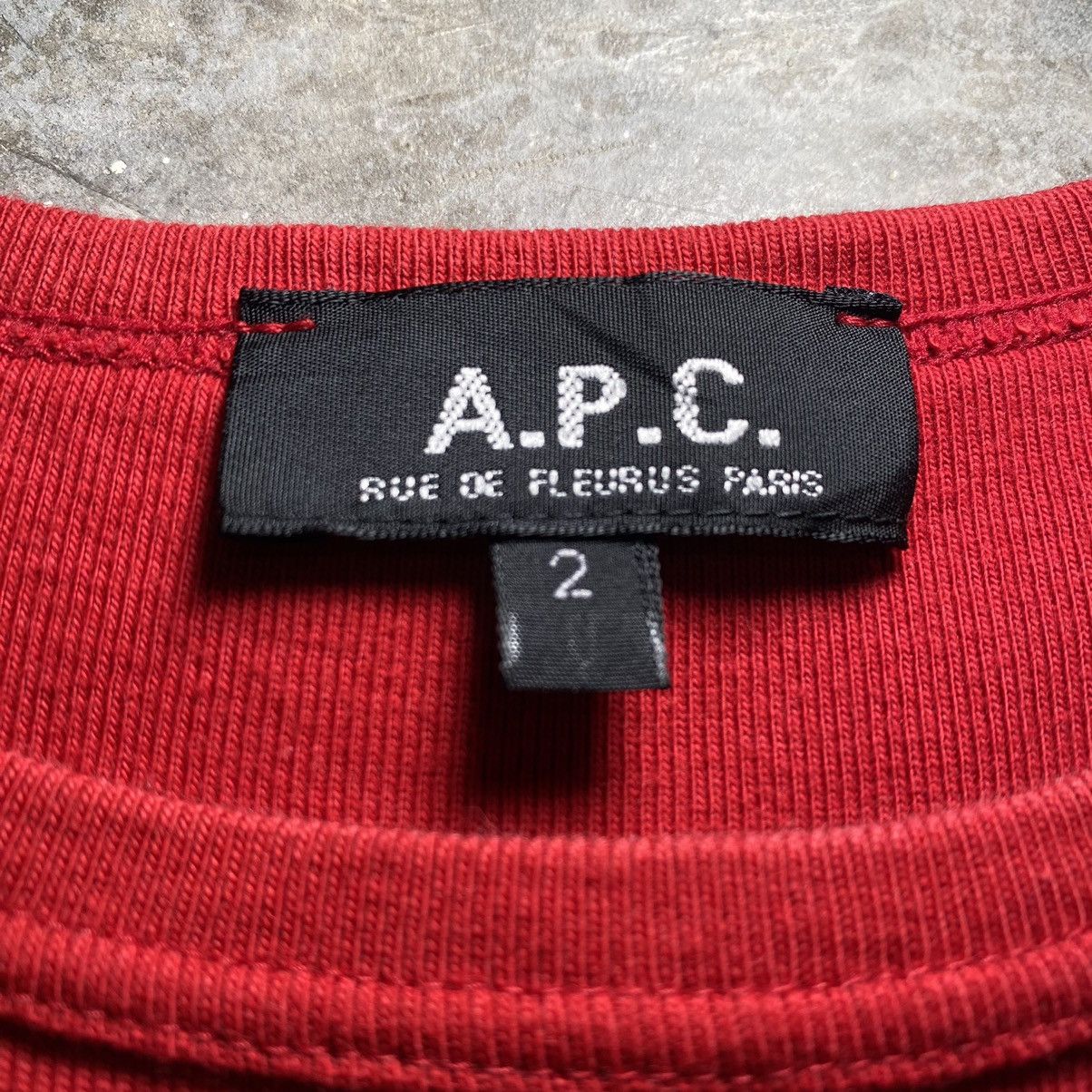 A.P.C. Vintage A.P.C Plain Inner Red Colour Shirt Size XS / US 0-2 / IT 36-38 - 4 Thumbnail