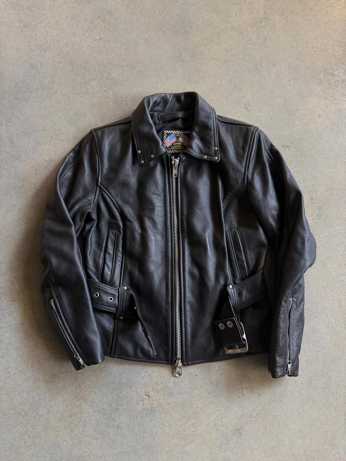 Vanson Leathers Vanson Medium Weight Women's Black Leather Jacket Sz M Size US M / EU 48-50 / 2 - 1 Thumbnail