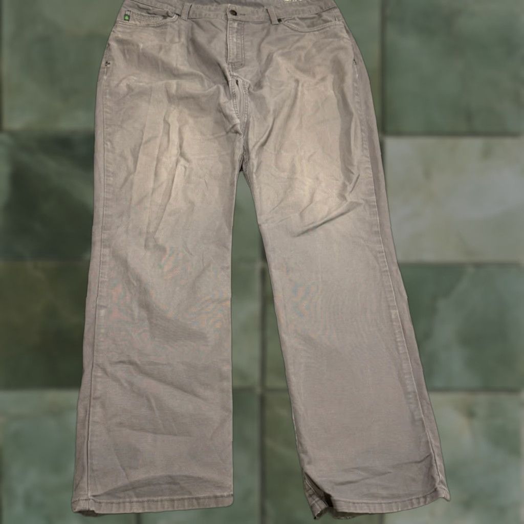 Vintage STIO Pants 36x32 Gray Cotton Spandex Stretch 5 Pocket Chino Straight Leg Mens Size US 36 / EU 52 - 1 Thumbnail