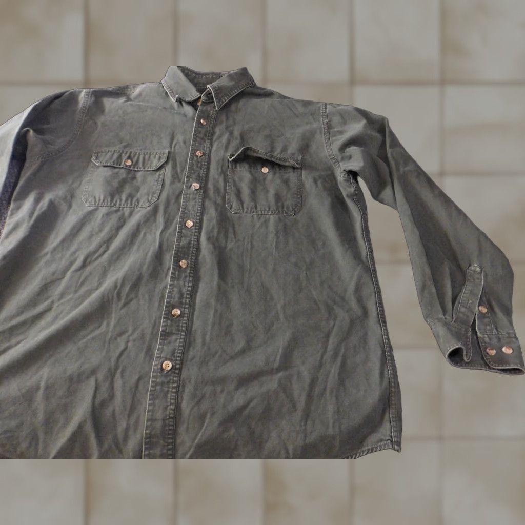 Vintage Cabela's Shirt L Tall Green Button-Up Denim Outdoor Classic Size US L / EU 52-54 / 3 - 1 Thumbnail