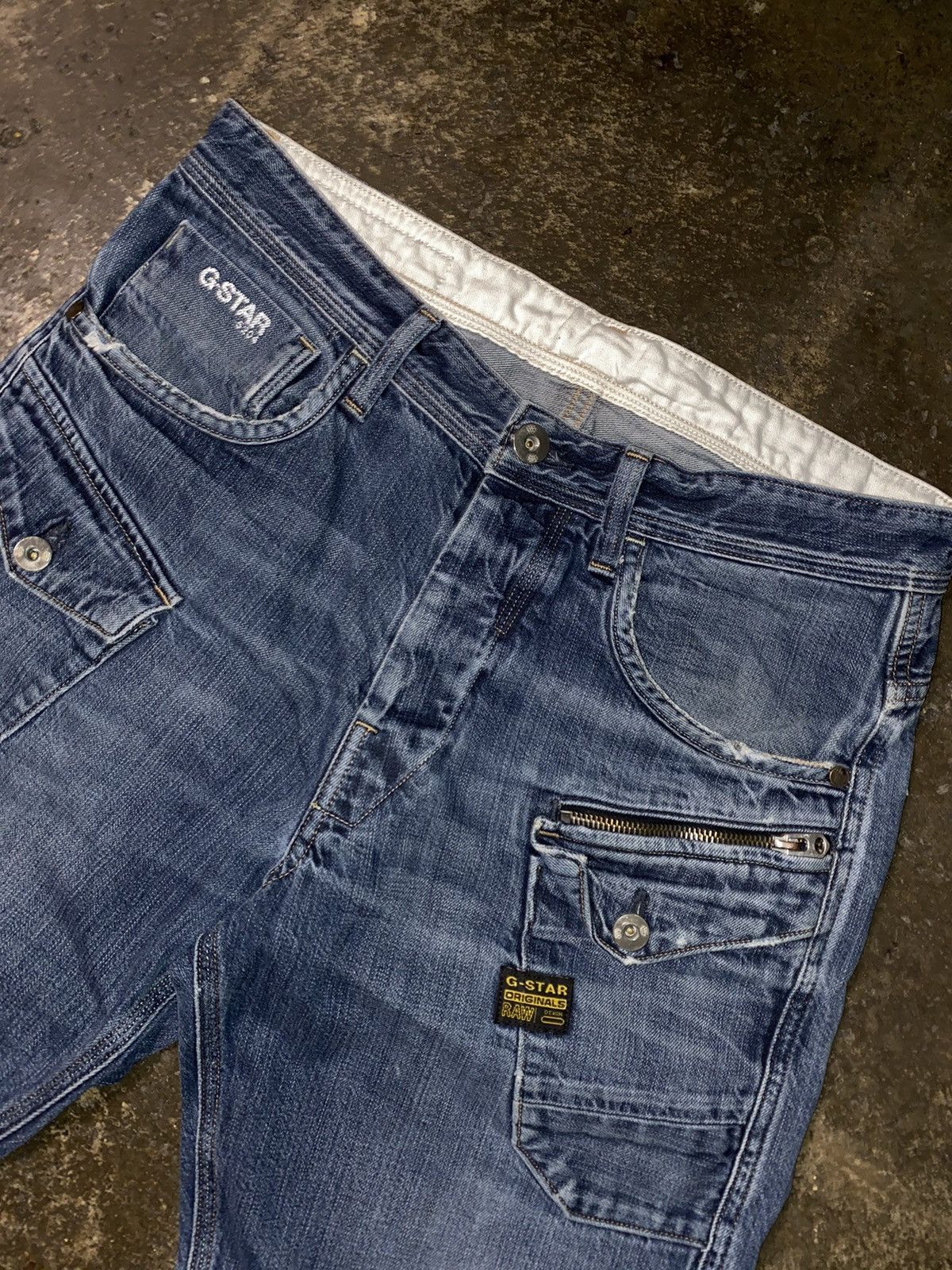 G-Star Vintage G-Star Y2K Multi Pocket Bootcut Denim Jeans Pants Size US 32 / EU 48 - 3 Thumbnail