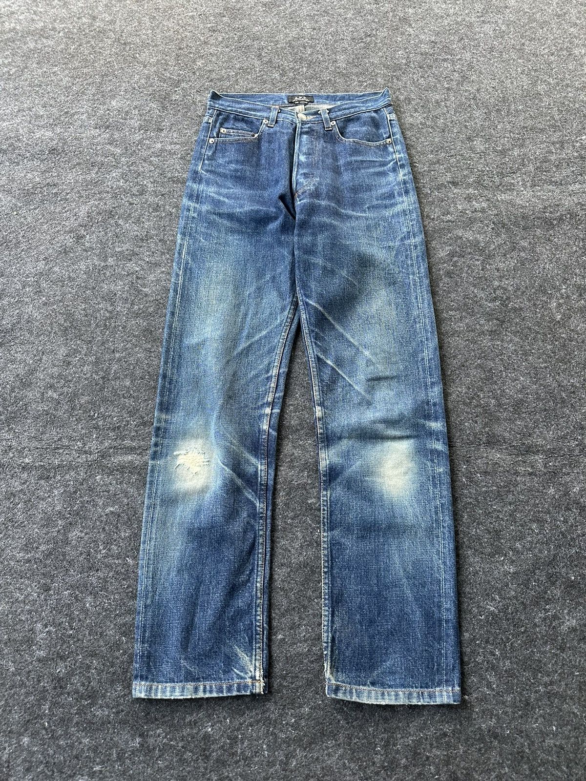 A.P.C. Vintage APC Selvedge Distressed Denim Waist 26 D379 Size US 26 / EU 42 - 1 Thumbnail