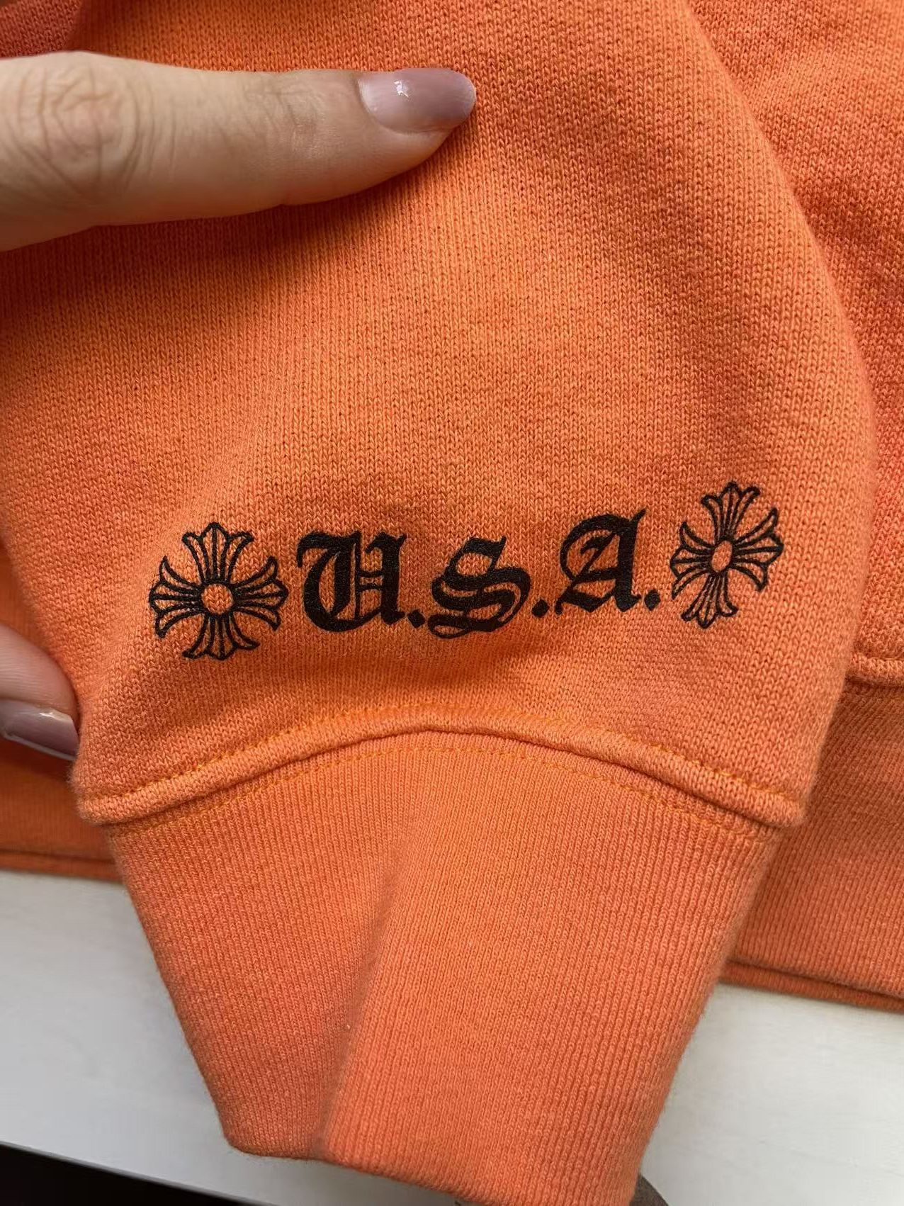 Chrome Hearts Chrome Hearts Vine Dagger Logo Orange Pullover Hoodie Size S / US 4 / IT 40 - 4 Thumbnail
