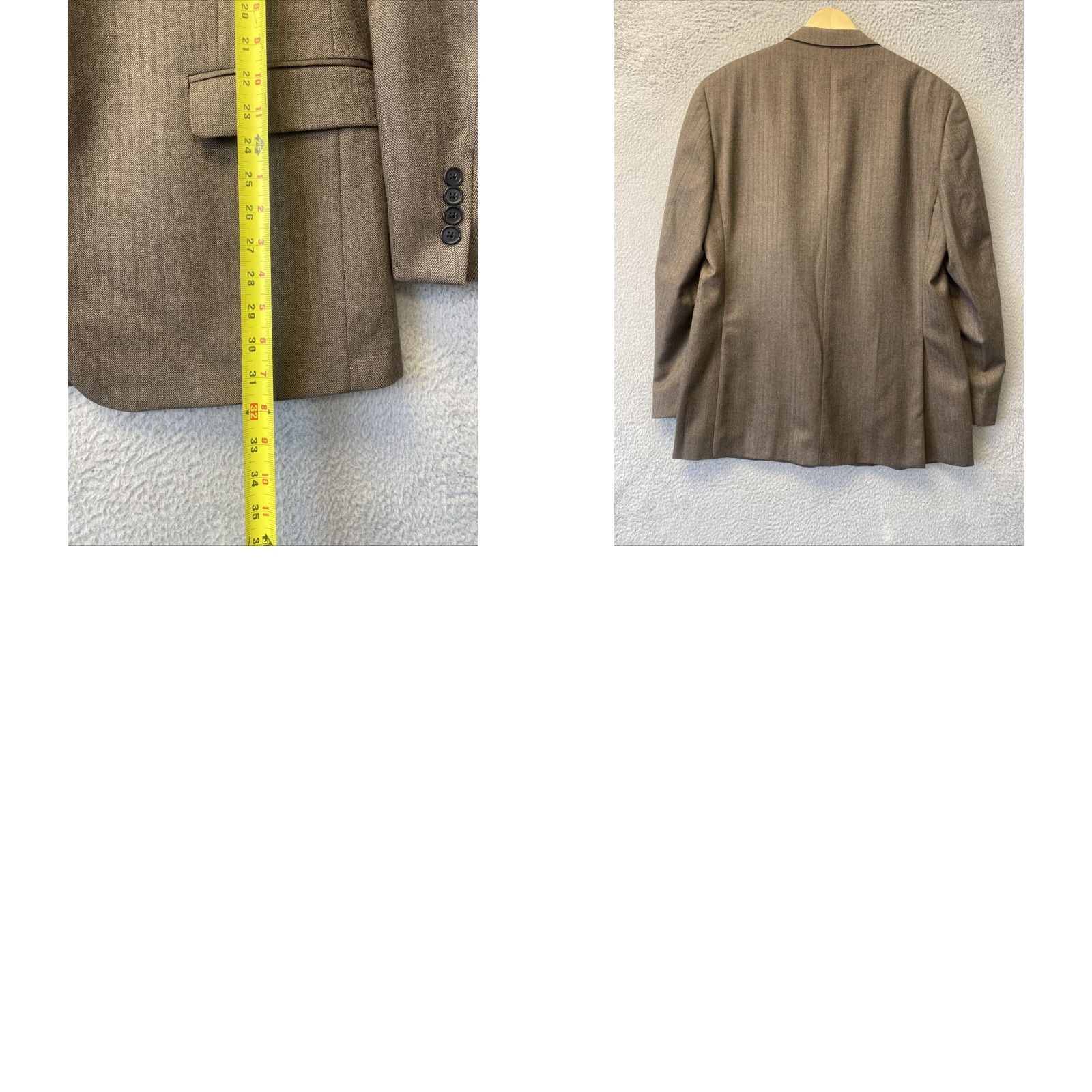 Brooks Brothers VINTAGE Brooks Brothers Blazer Mens 44 L Brown Sport Coat Jacket / 98-58 Size 44R - 8 Thumbnail
