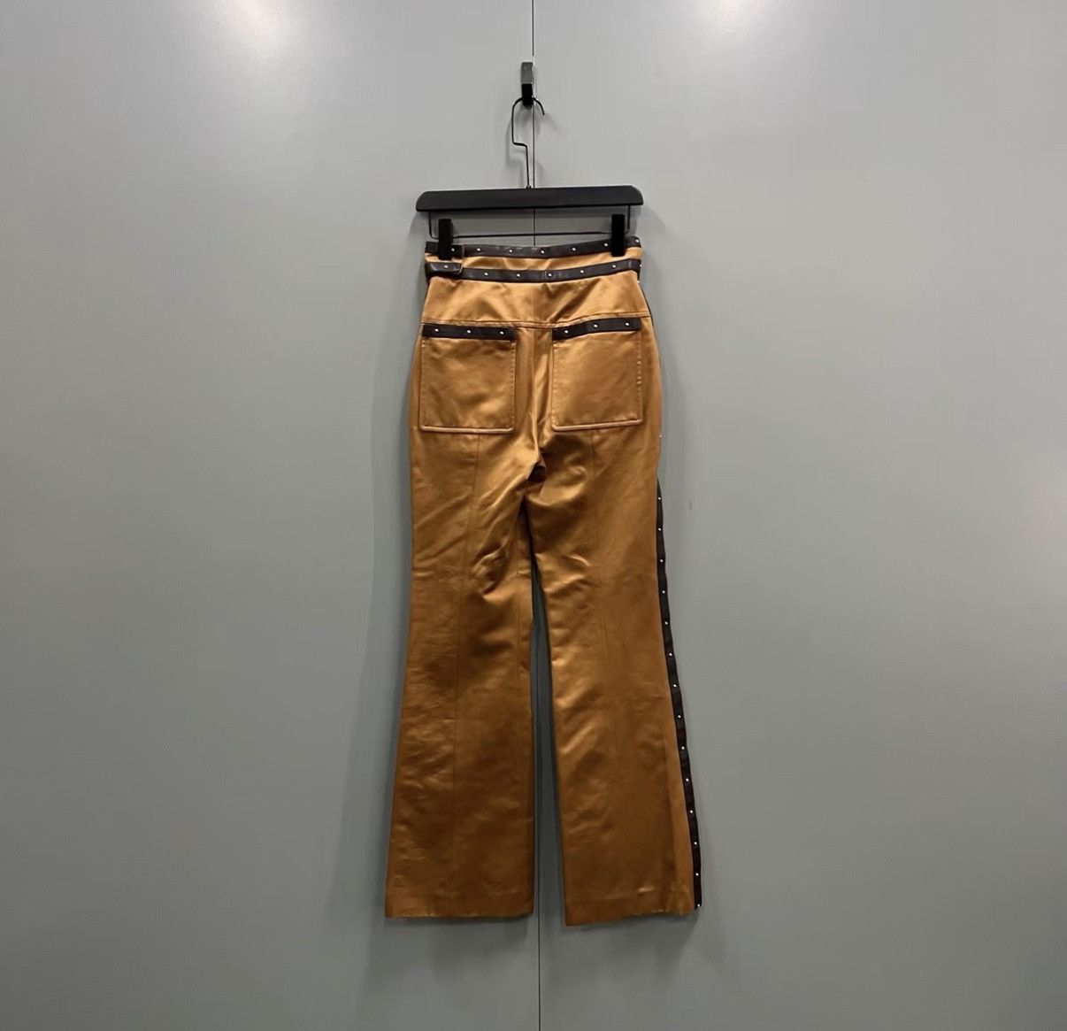 Hermes Hermès Straight-leg Pants with Side Rivets J41 Size 24" / US 00 / IT 34 - 2 Thumbnail