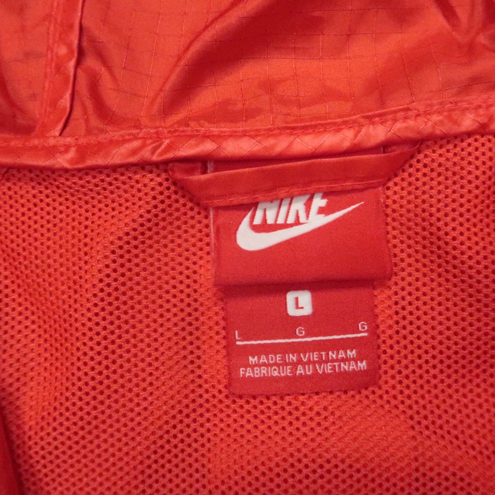 Nike Nike Windrunner Jacket Womens Large Red Hooded Full Zip Windbreaker Jacket Zip Lightweight Lined Pockets Hooded Windrunner Nike Size L / US 10 / IT 46 - 3 Thumbnail