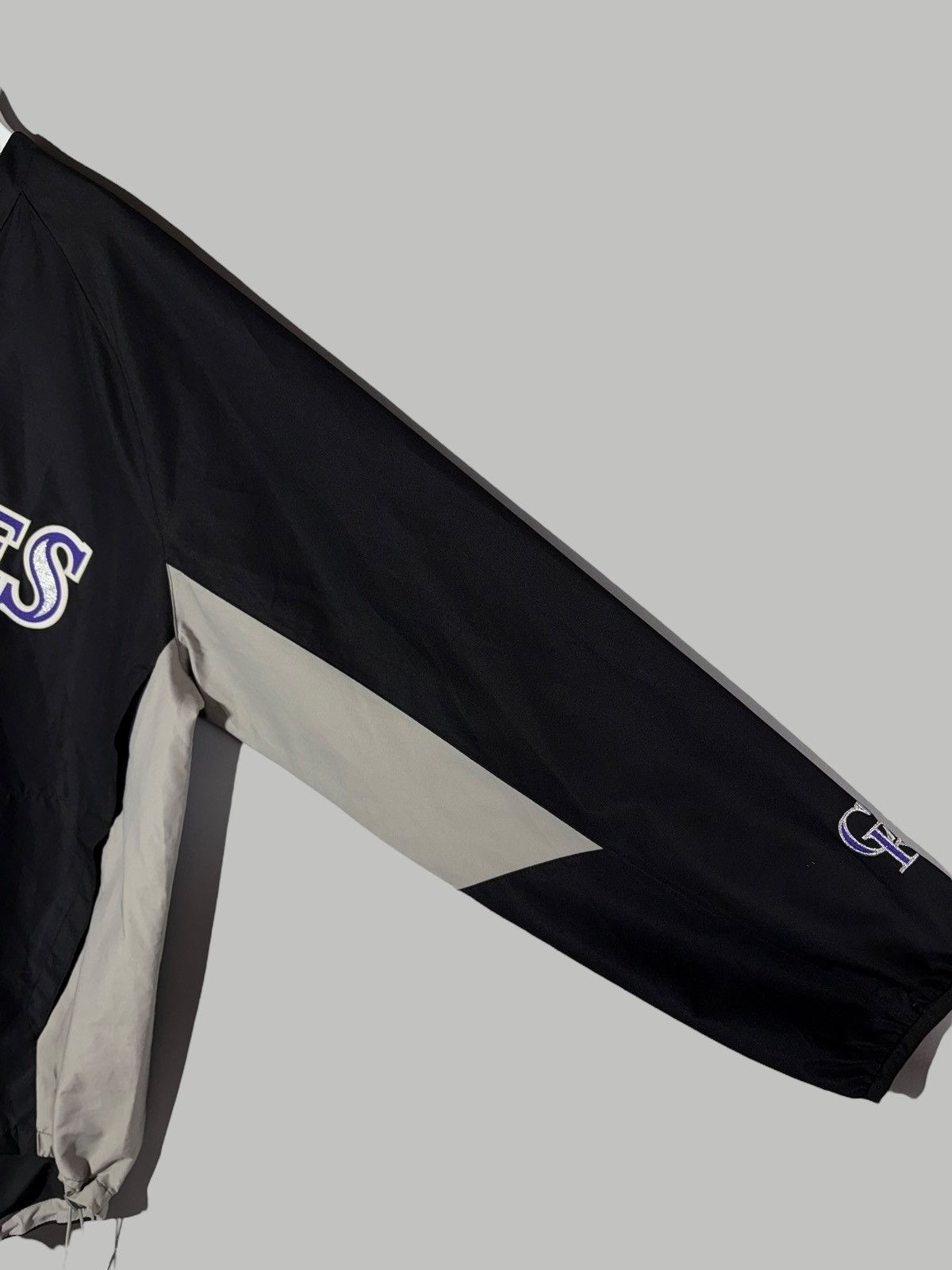 MLB 🔥 Y2K MLB ROCKIES PULLOVER JACKET COZY NYLON STARTER VIBES Size US XXL / EU 58 / 5 - 6 Thumbnail