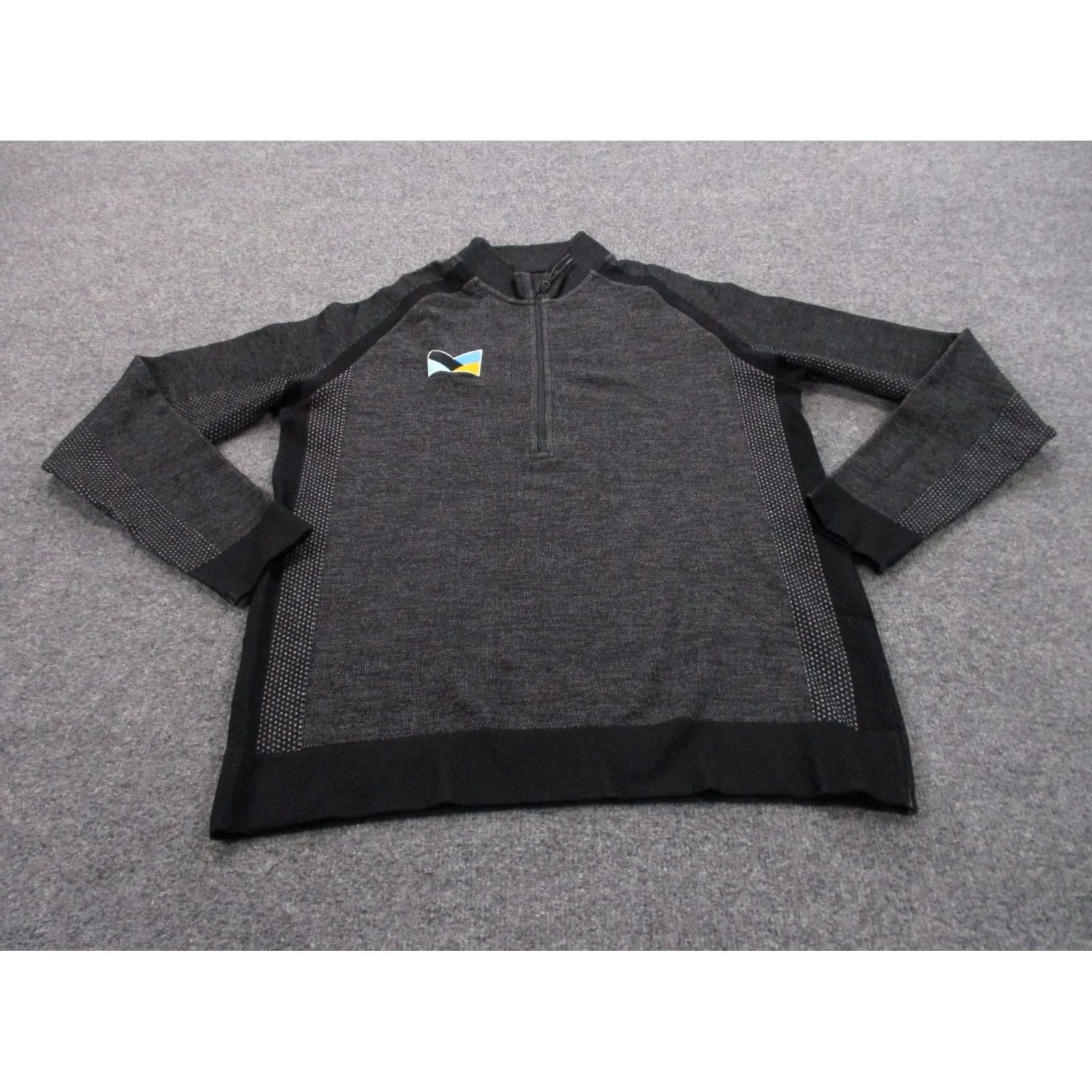 Vintage Proof Jacket Mens L Black Hiking Logo Outdoors Windbreaker 1/4 Zip Sweatshirt Pullover Size US L / EU 52-54 / 3 - 2 Thumbnail