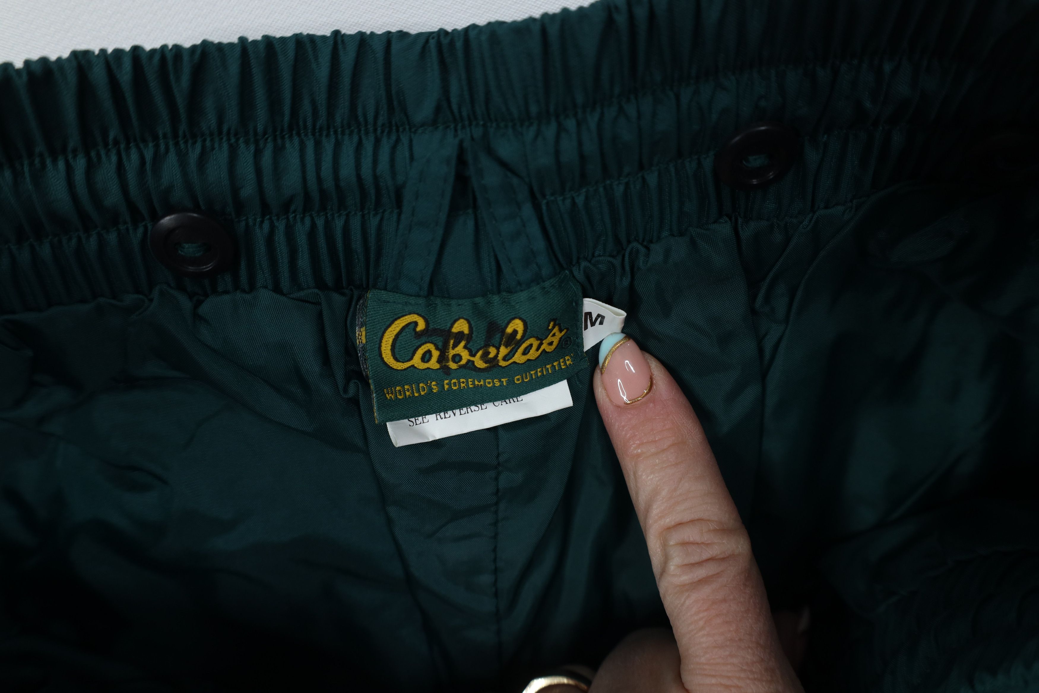 Cabelas Vintage 90s Cabelas Waterproof Wide Leg Rain Pants Size US 34 / EU 50 - 7 Thumbnail