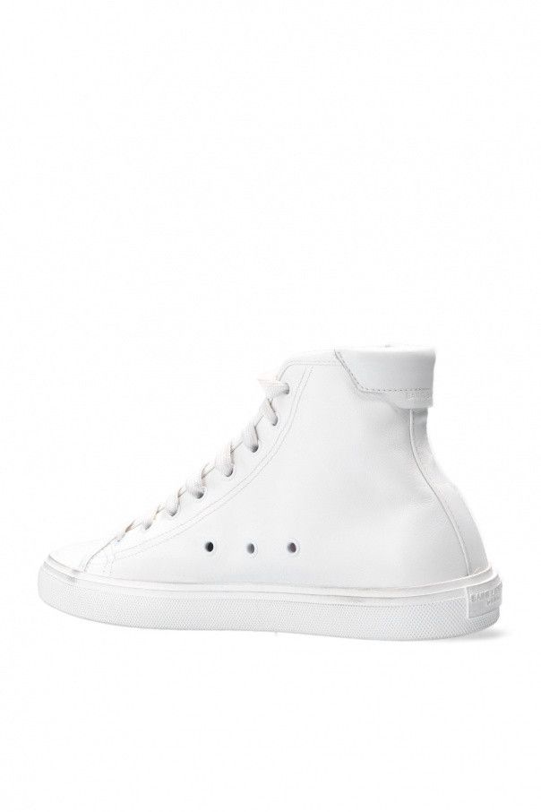 Saint Laurent Paris o1s1wg111024 Malibu Mid-Top Sneakers Smooth Leather in White Size US 5 / IT 35 - 5 Thumbnail