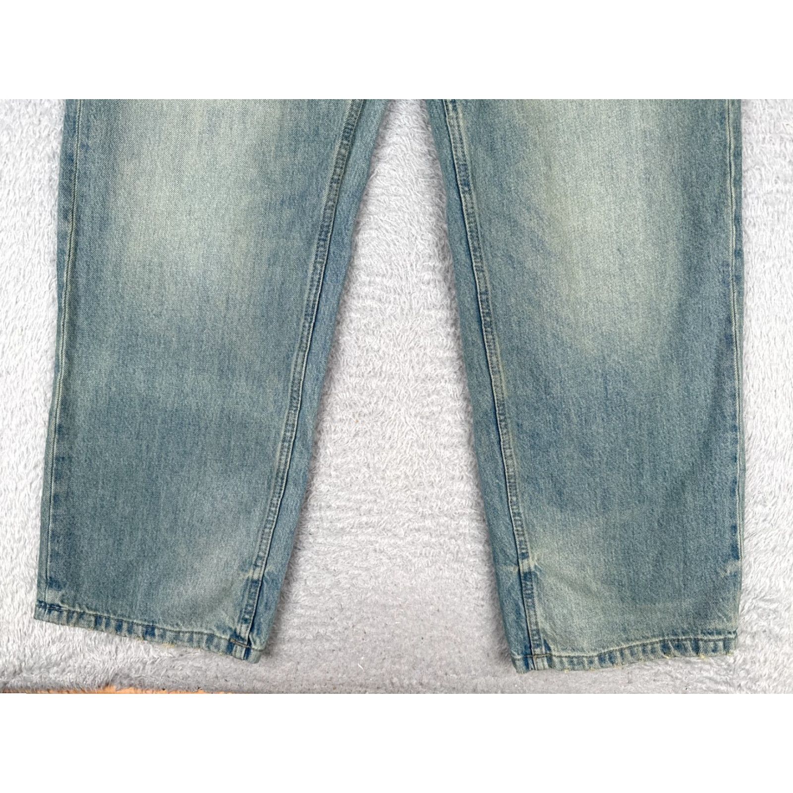 Zara Zara Jeans Womens 31 Blue Denim Wide Leg High Rise Cotton Blend Med Wash 30x31 Size 24" / US 00 / IT 34 - 2 Thumbnail