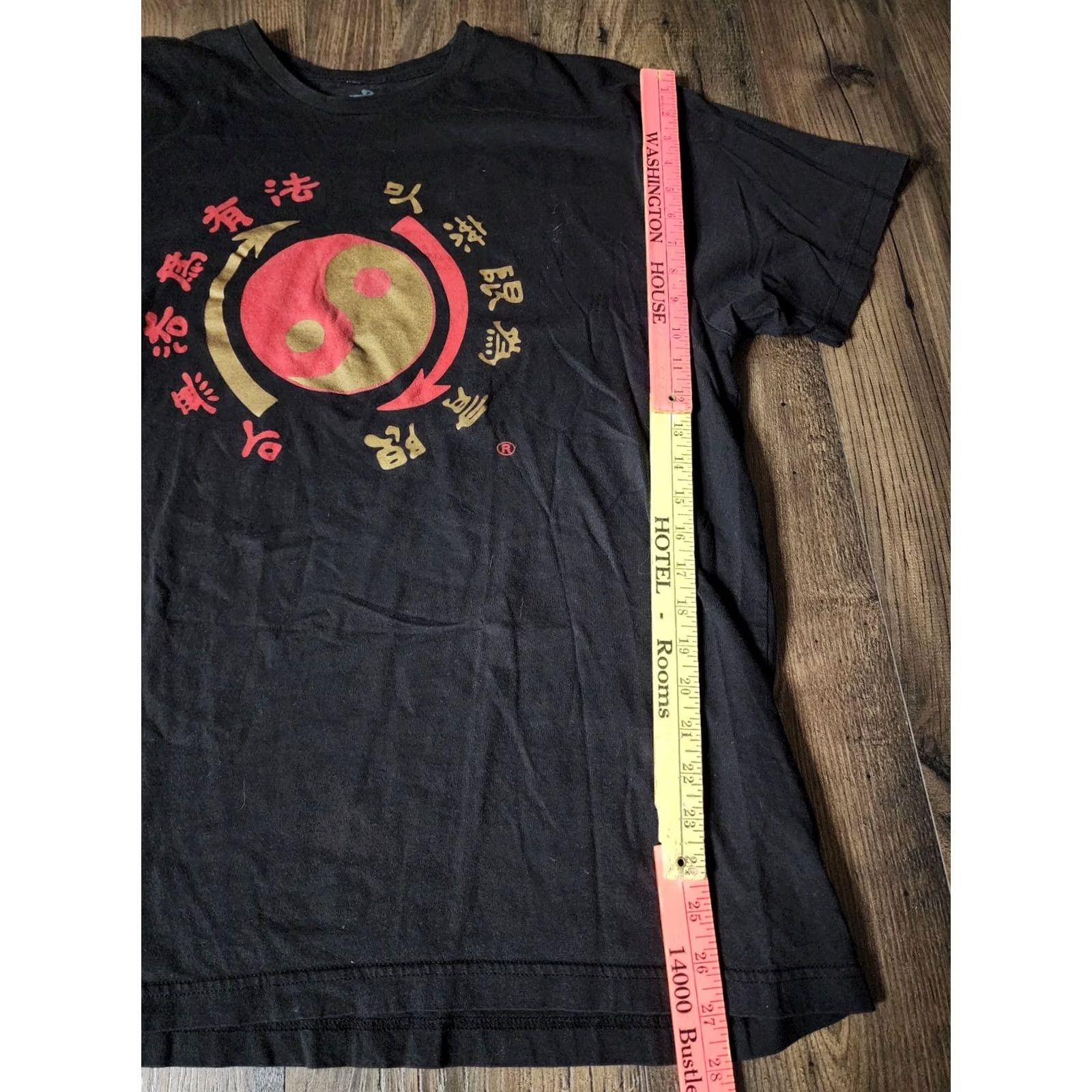 Lee Bruce Lee Kung Foo Shirt Mens XL T Shirt 2000s Graphic Print Black Cotton Short Sleeve Crew Neck Martial Arts Logo Size US XL / EU 56 / 4 - 6 Thumbnail