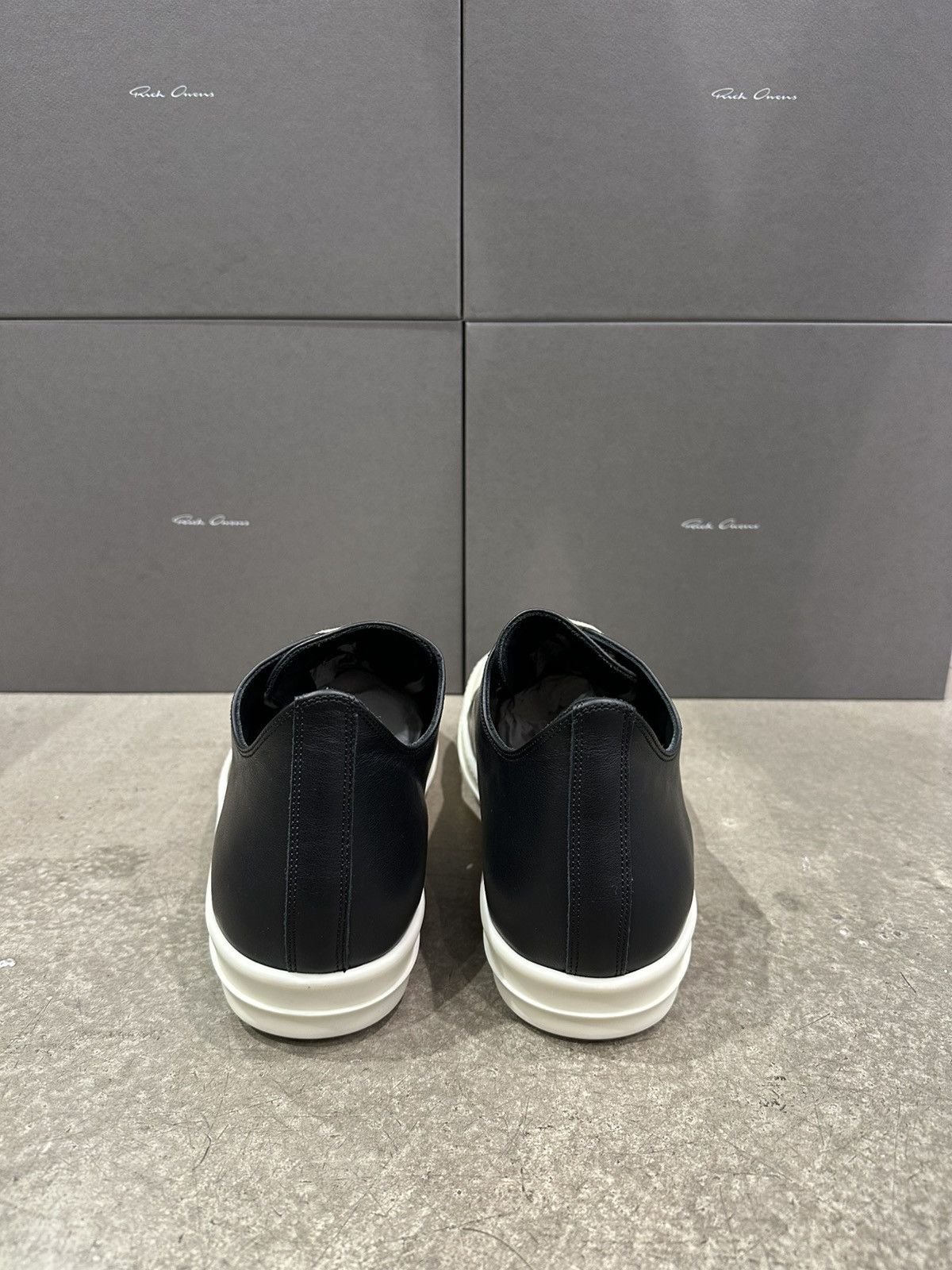 Rick Owens RICK OWENS - Low Sneaks Black Milk Size US 11 / EU 44 - 4 Thumbnail