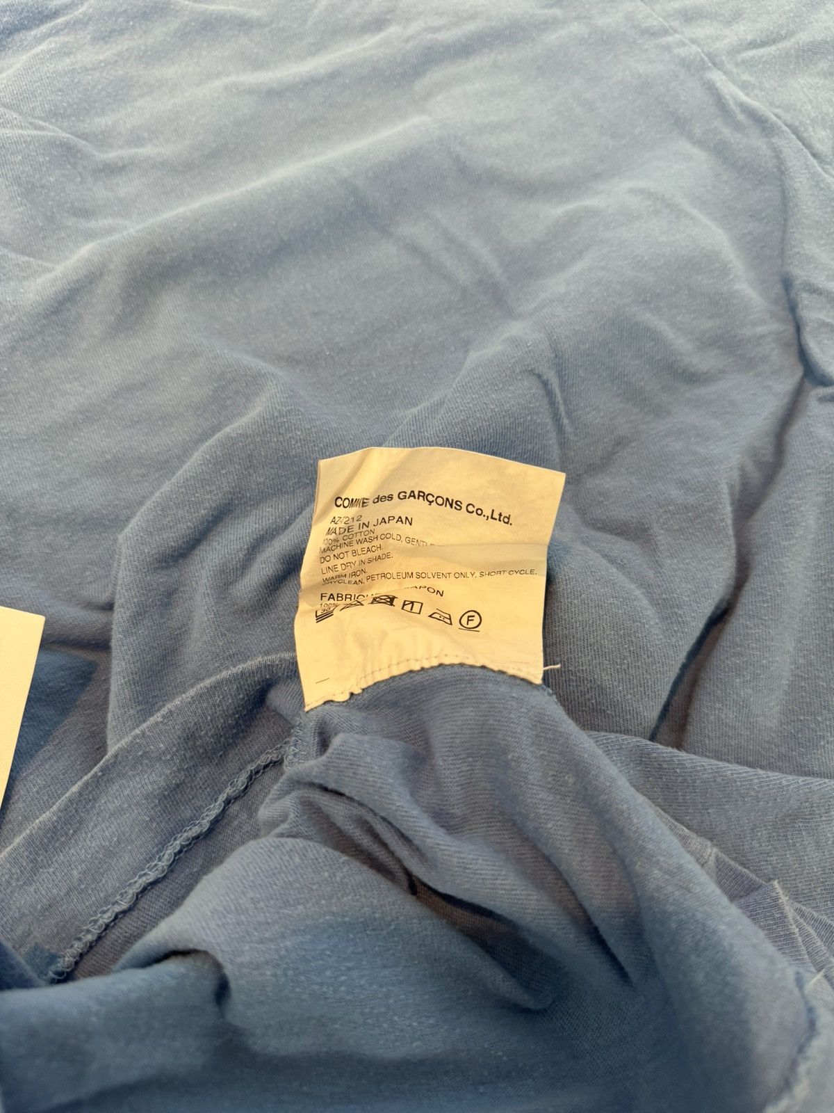 Comme des Garcons Comme des Garçons Light Blue Play Tee Size US L / EU 52-54 / 3 - 7 Thumbnail