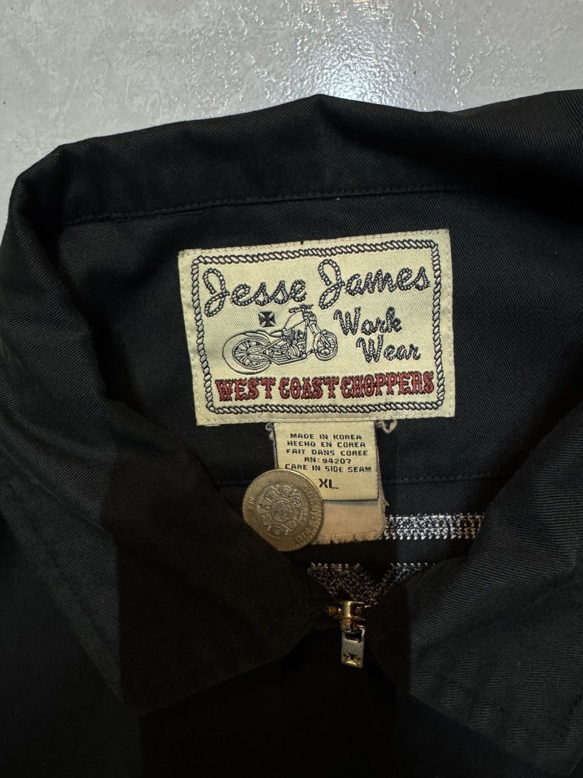 West Coast Choppers RARE Vintage West Coast Choppers Work Jacket Size US XL / EU 56 / 4 - 3 Thumbnail
