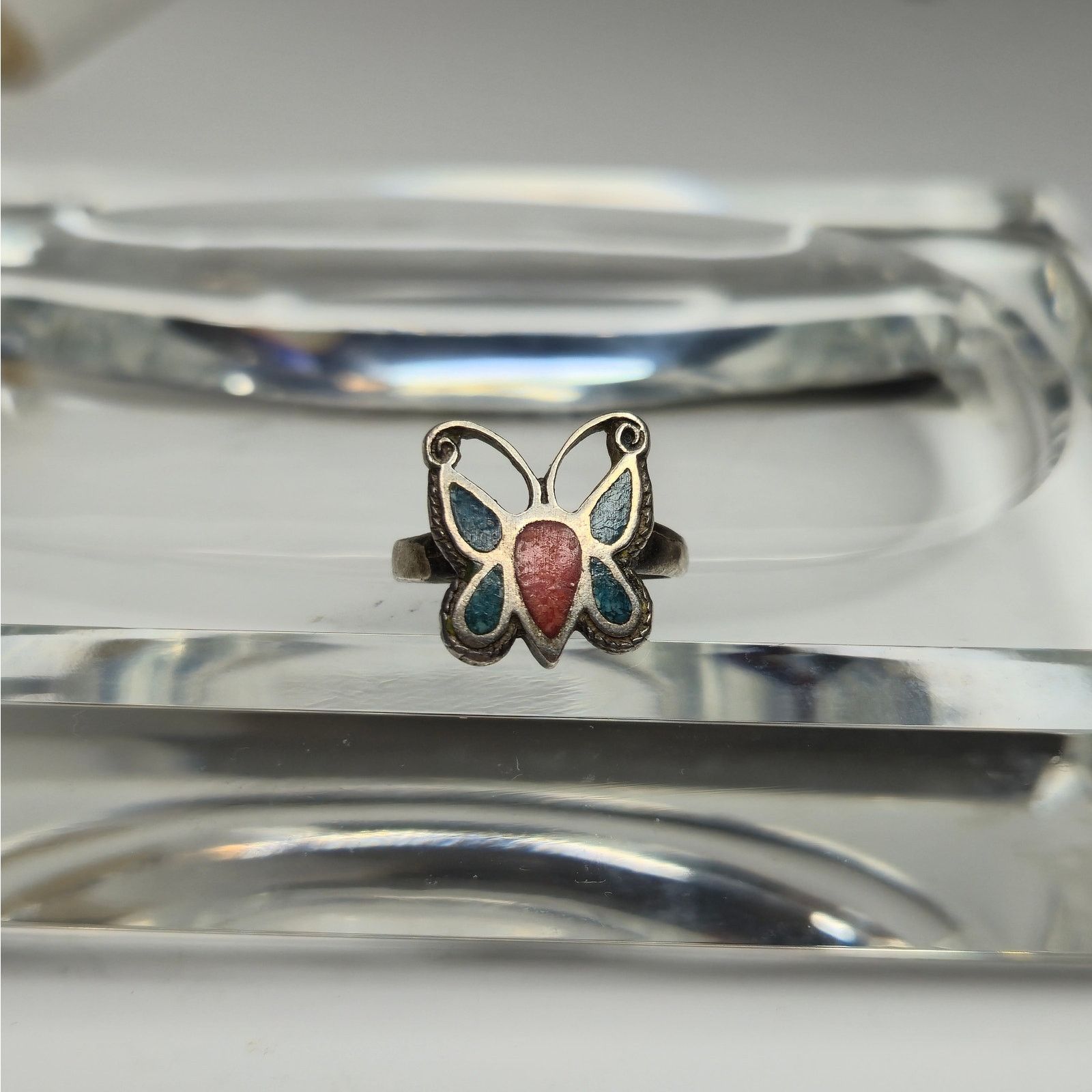 18 East Navajo Sterling Silver Butterfly Ring - Southwestern Style Size ONE SIZE - 1 Thumbnail