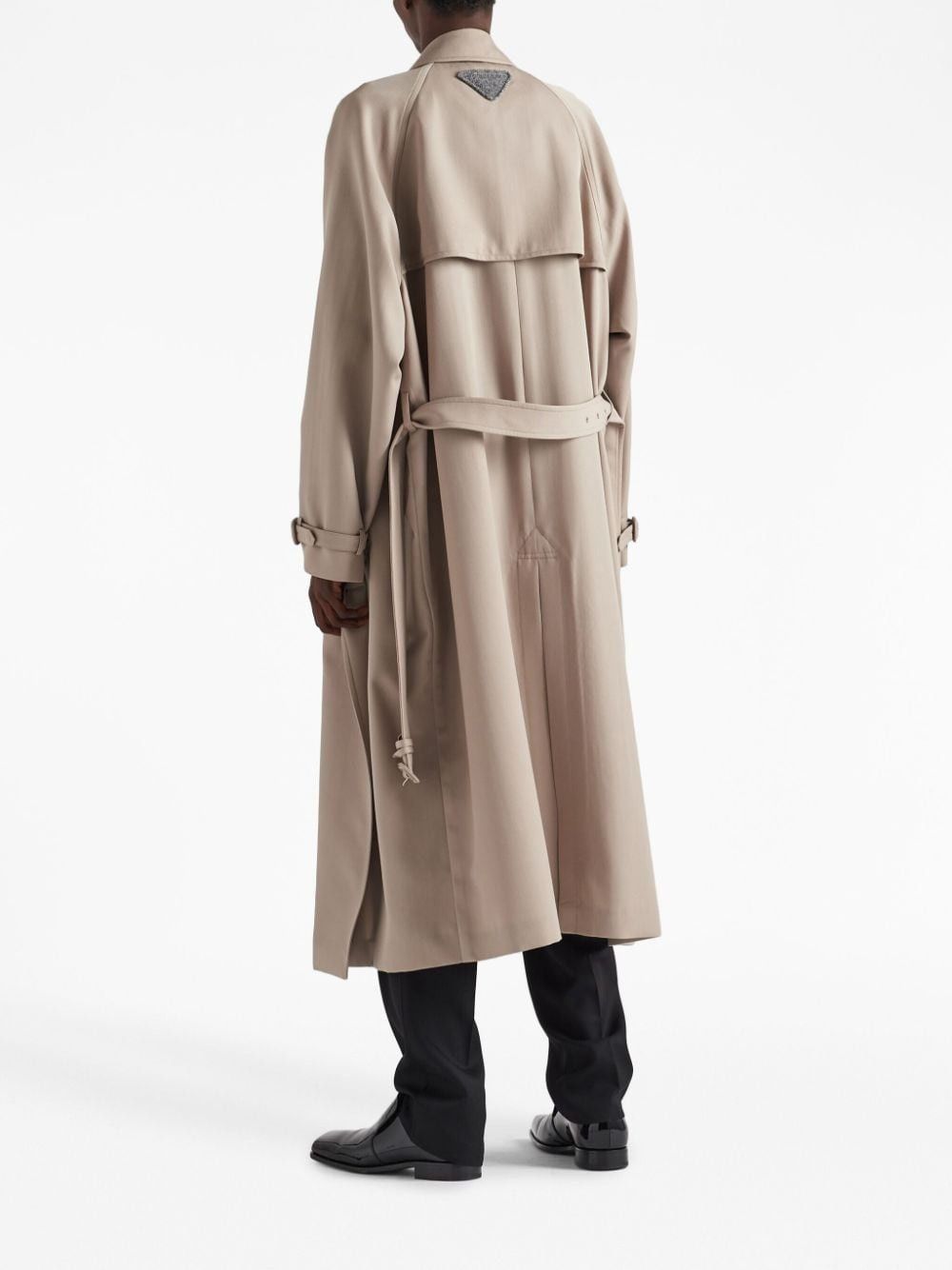 Prada o1bcso1str1025 Garbadine Double-Breasted Trench Coat Size US M / EU 48-50 / 2 - 3 Thumbnail