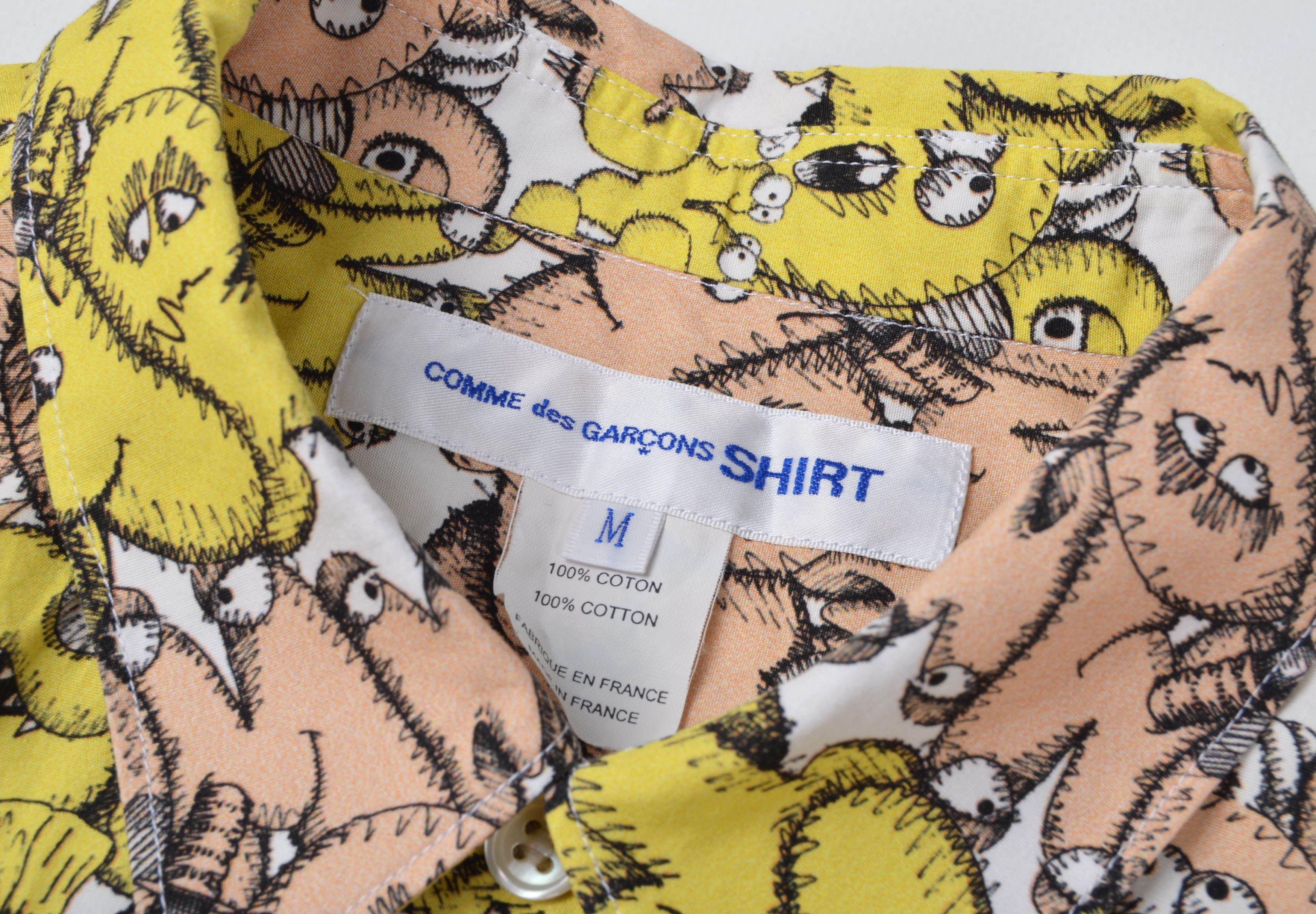 Comme des Garcons SHIRT × Kaws Comme des Garcons x Kaws Allover Print Long Sleeve Shirt Size US M / EU 48-50 / 2 - 5 Thumbnail