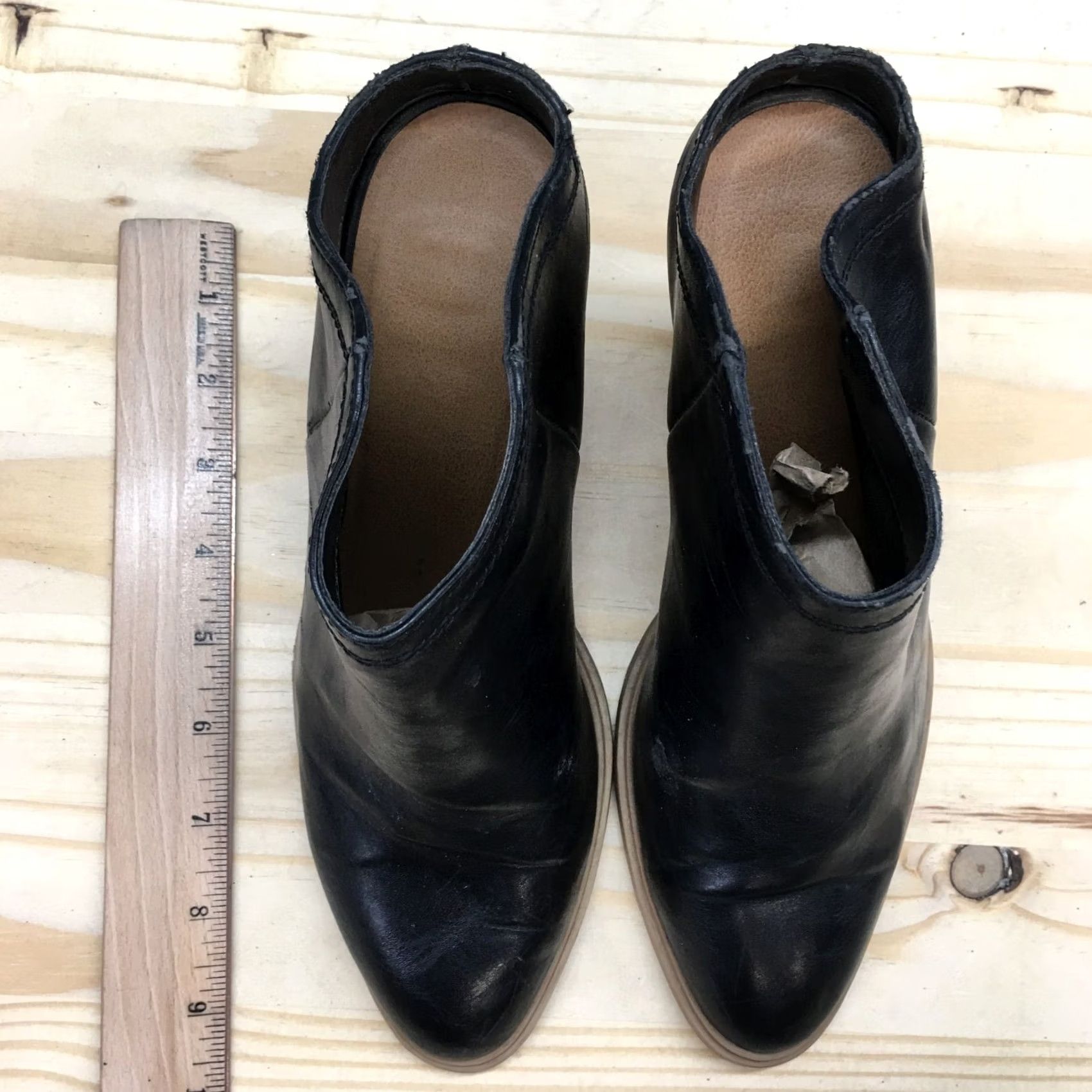 Dolce Vita Dolce Vita Sandals Womens 7.5 Mules Clogs High Heels Black Leather Slip On Women's Sandals Size US 8 / IT 38 - 7 Thumbnail