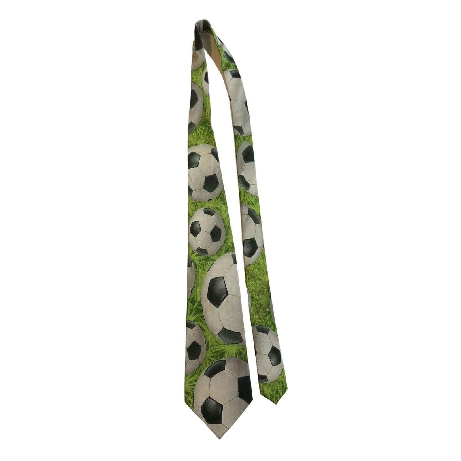 Other Eagle Neckwear Soccer Balls Grass Sports Novelty Necktie Size ONE SIZE - 2 Thumbnail