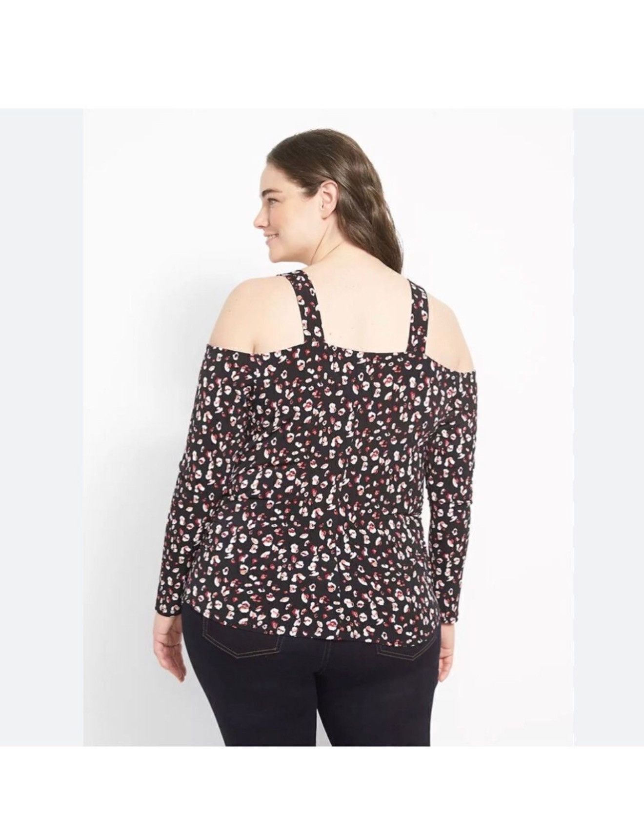 Other NWT Lane Bryant, cold shoulder blouse, illusion collection Size ONE SIZE - 4 Thumbnail
