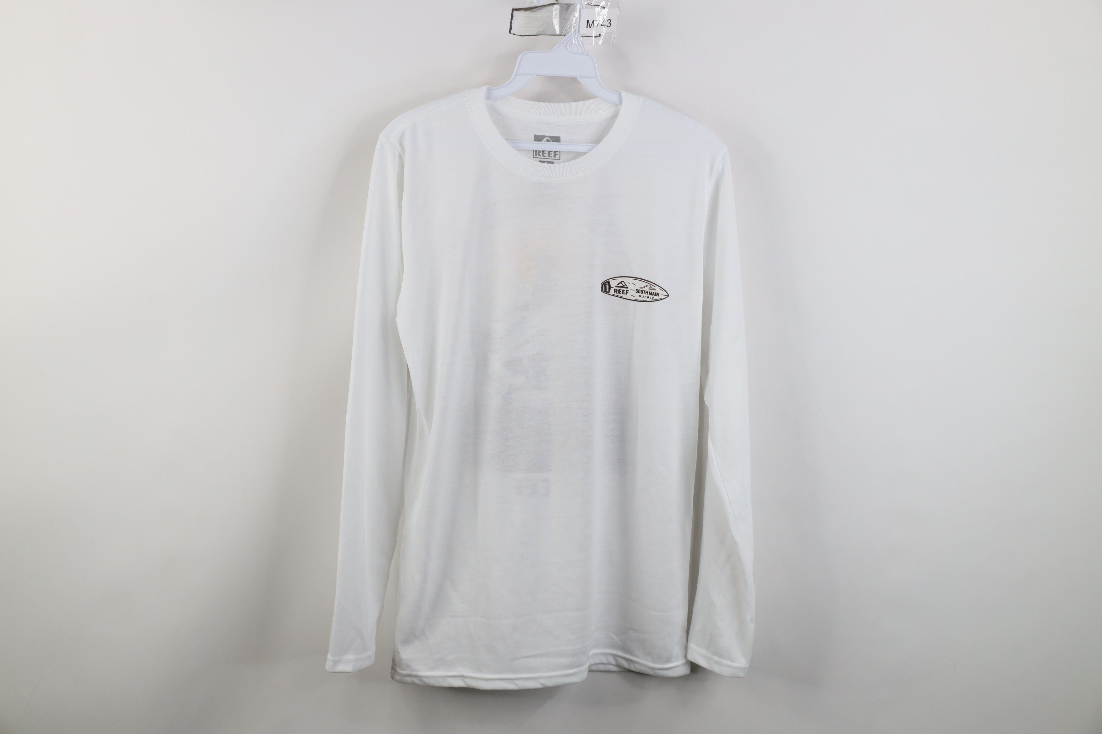 Vintage Reef Surfing Spell Surfboard Knit Long Sleeve T-Shirt White Size US S / EU 44-46 / 1 - 1 Thumbnail