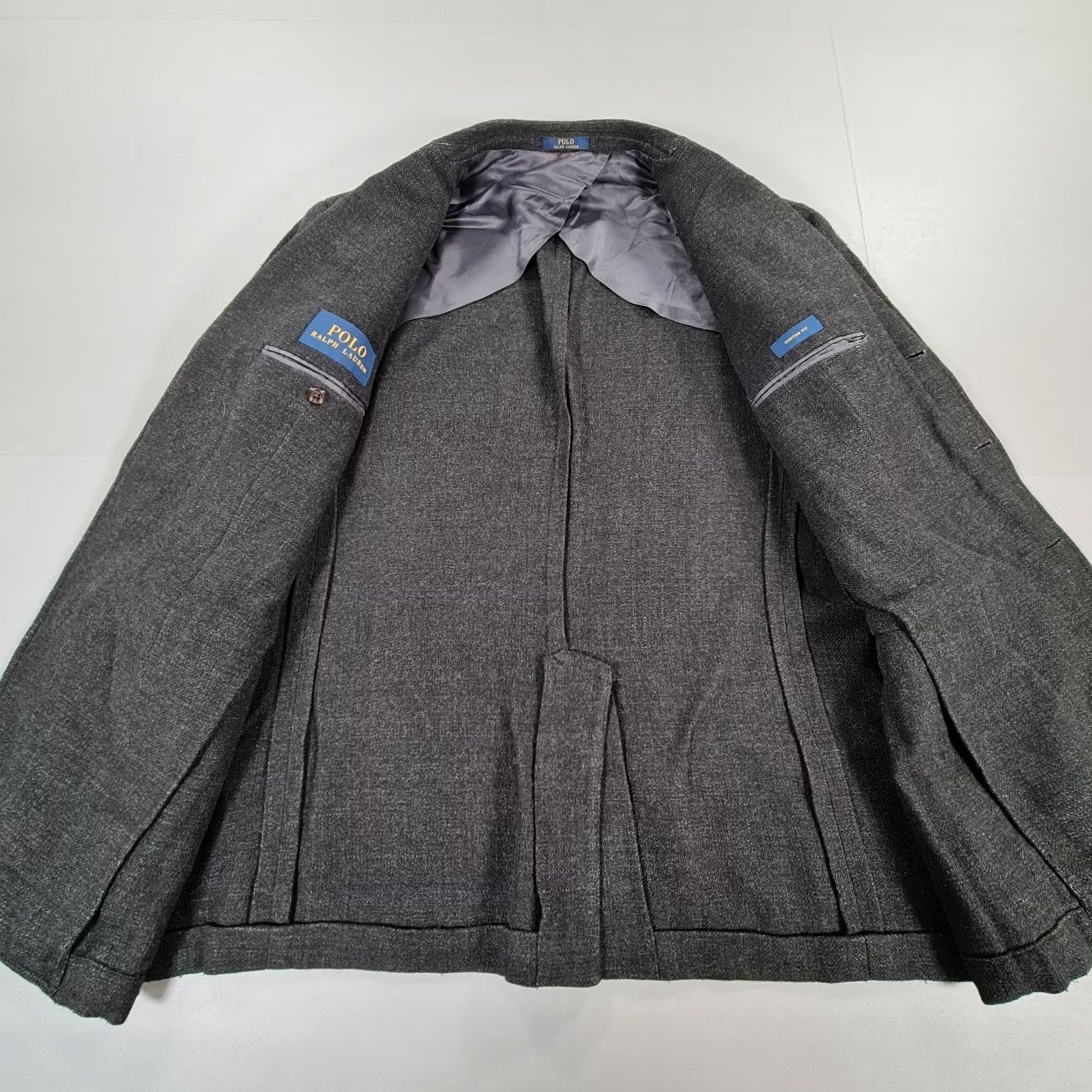 Polo Ralph Lauren Polo Ralph Lauren Blazer Mens 46R Grey Wool Linen Single-Breasted Lightweight Unlined Button-Front Pocketed 3 Outer Pockets 2 Inner Pockets Vintage No Size US XXL / EU 58 / 5 - 5 Thumbnail