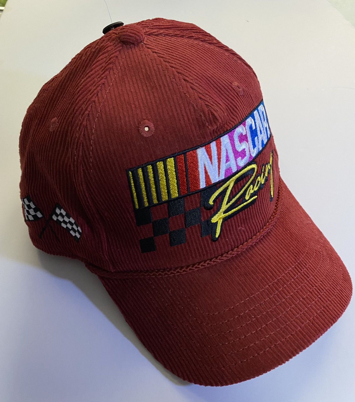 NASCAR Nascar Racing Corduroy Hat Cap Red-Rope Hat Snapback New!! Size ONE SIZE - 6 Thumbnail